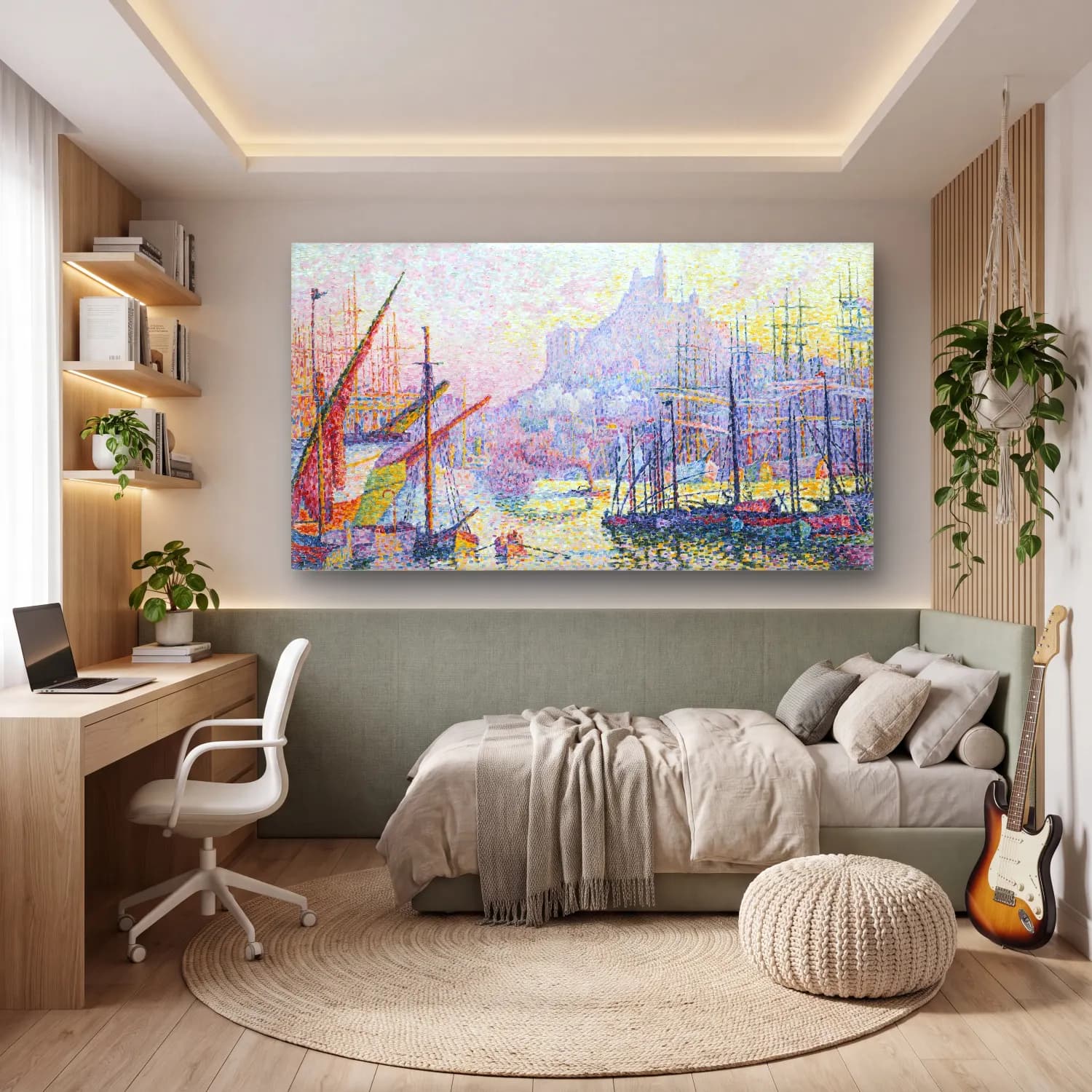 Paul Signac – Kunstdruck cam tablo — genç odasında