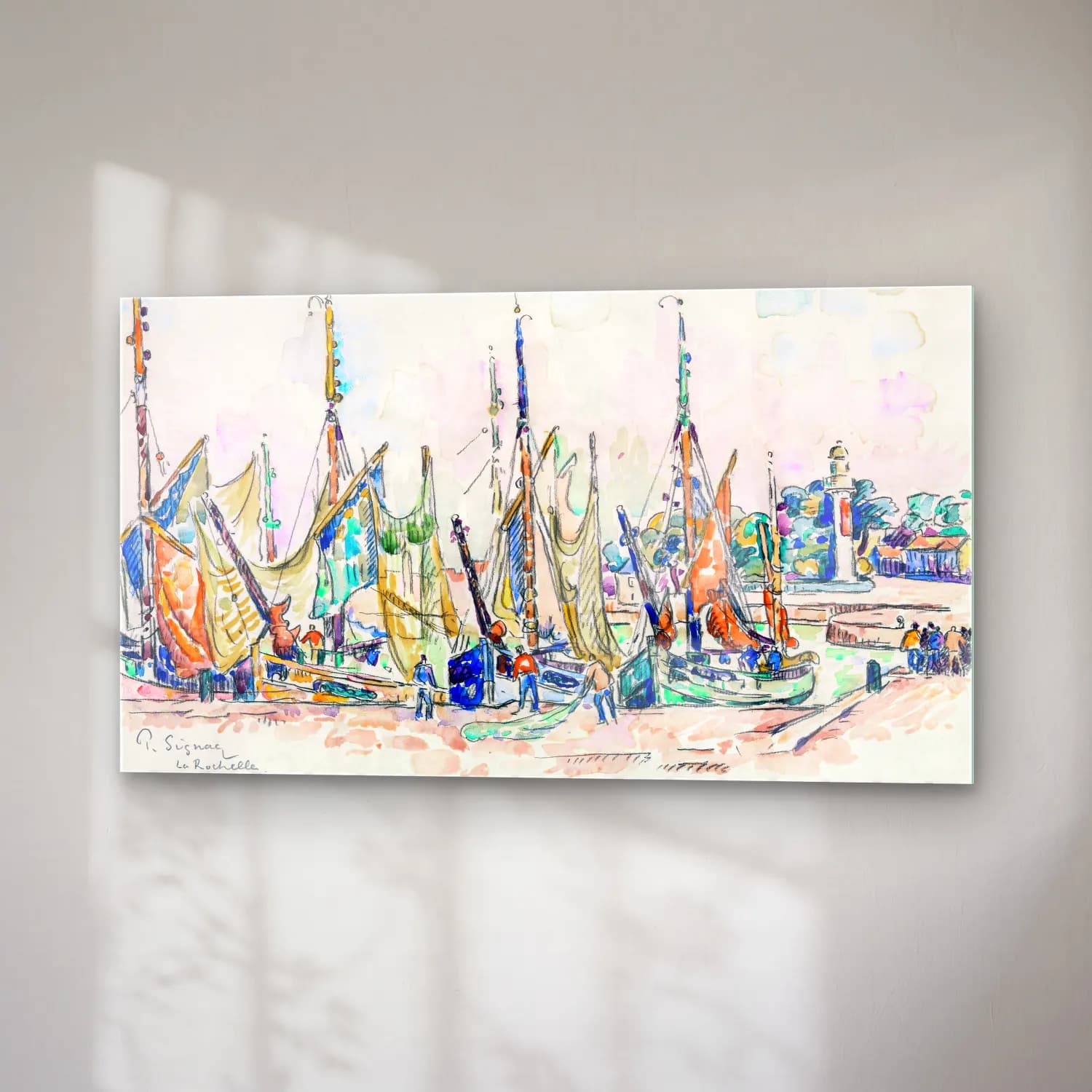 Paul Signac – La Rochelle cam tablo — sağ açıdan görünüm