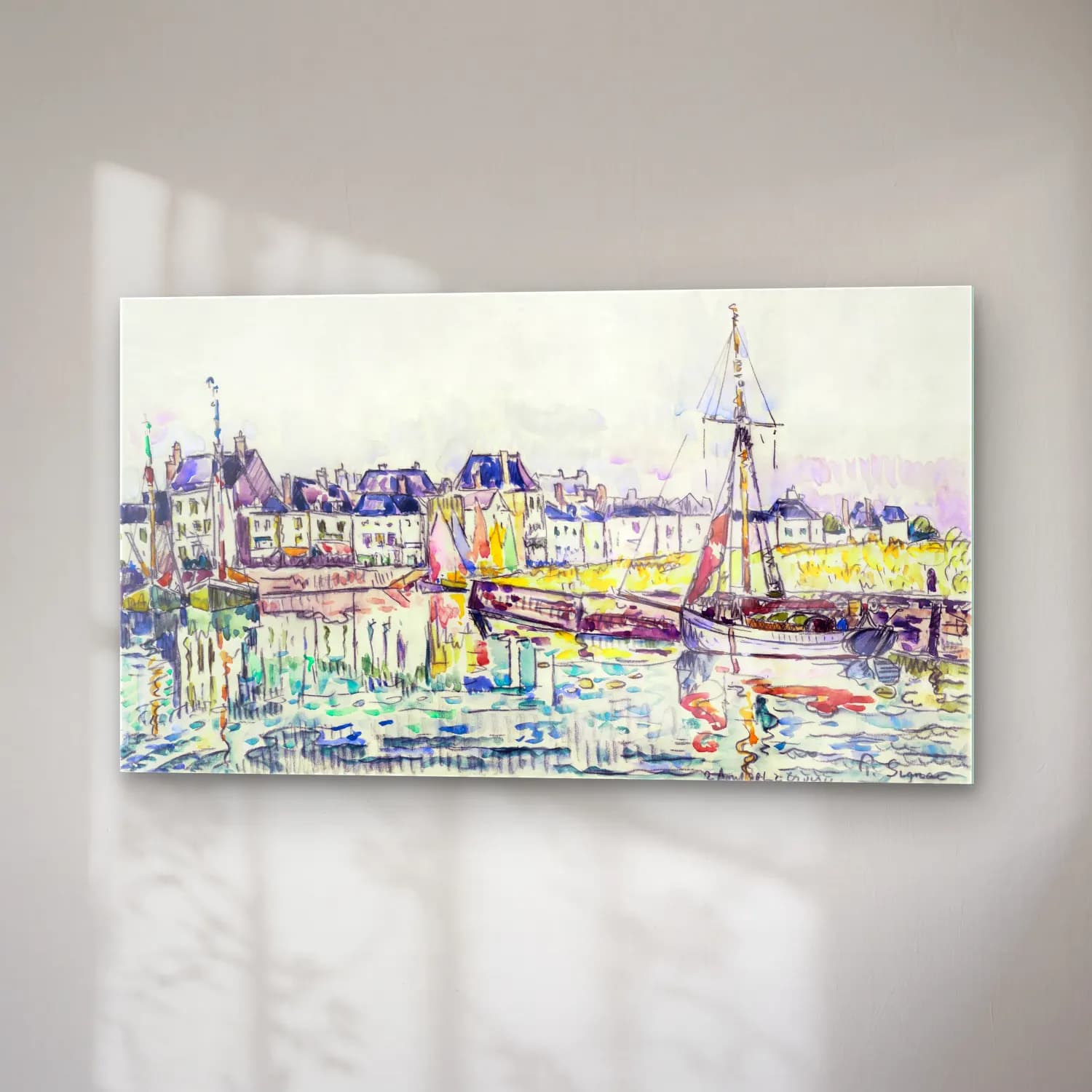 Paul Signac – Le Croisic cam tablo — sağ açıdan görünüm