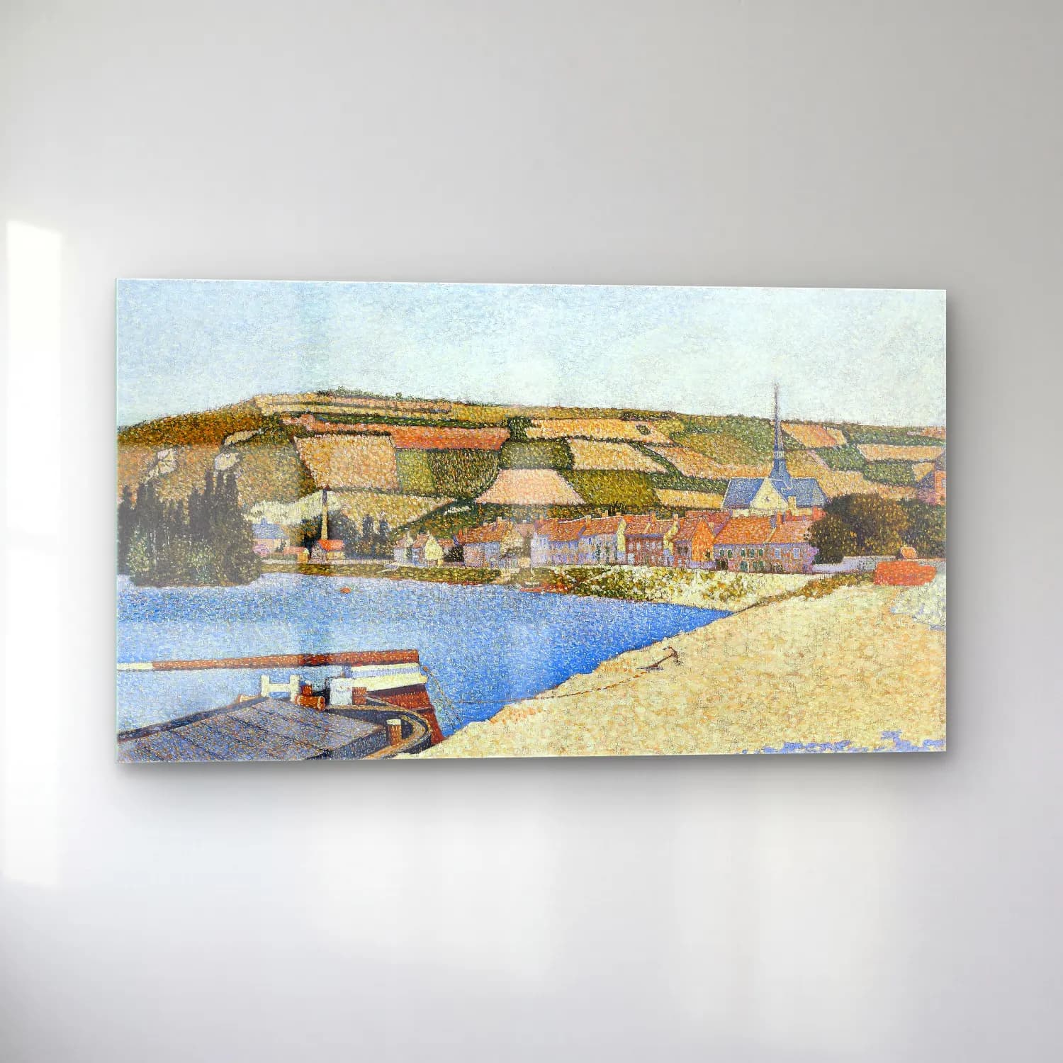 Paul Signac – Les Andelys, Côte d Aval cam tablo — sol açıdan görünüm