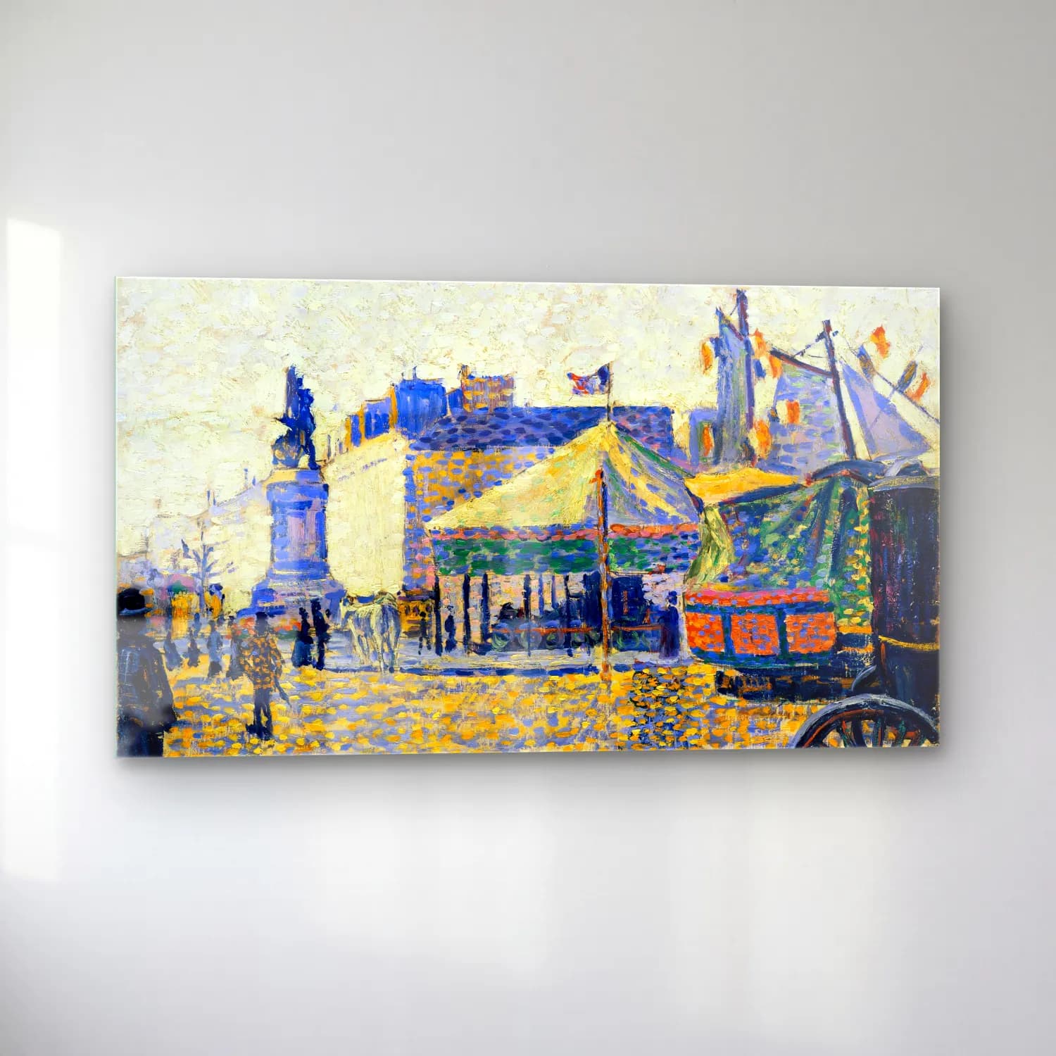 Paul Signac – Place De Clichy cam tablo — sol açıdan görünüm