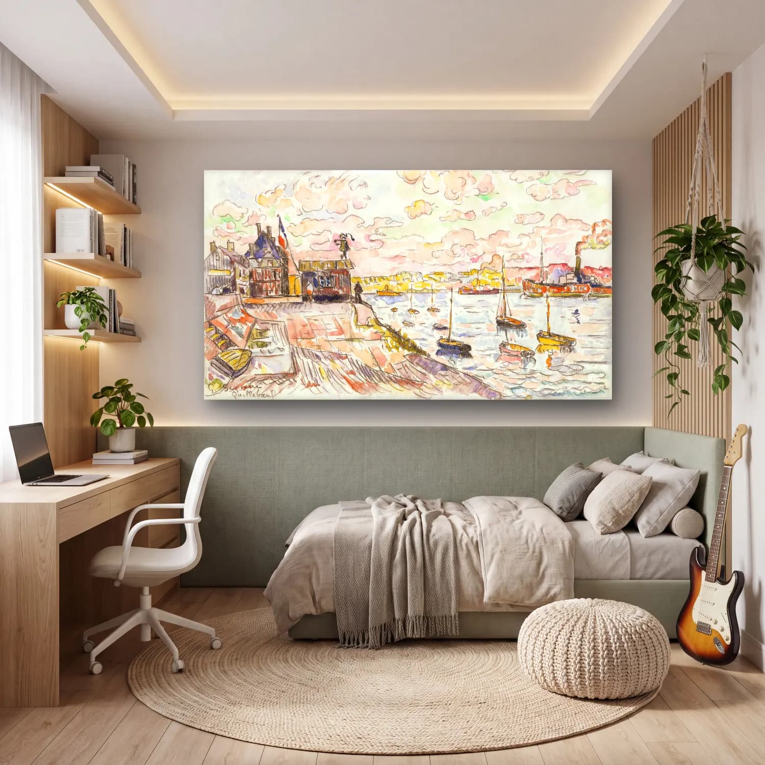 Paul Signac – Quilleboeuf cam tablo — genç odasında