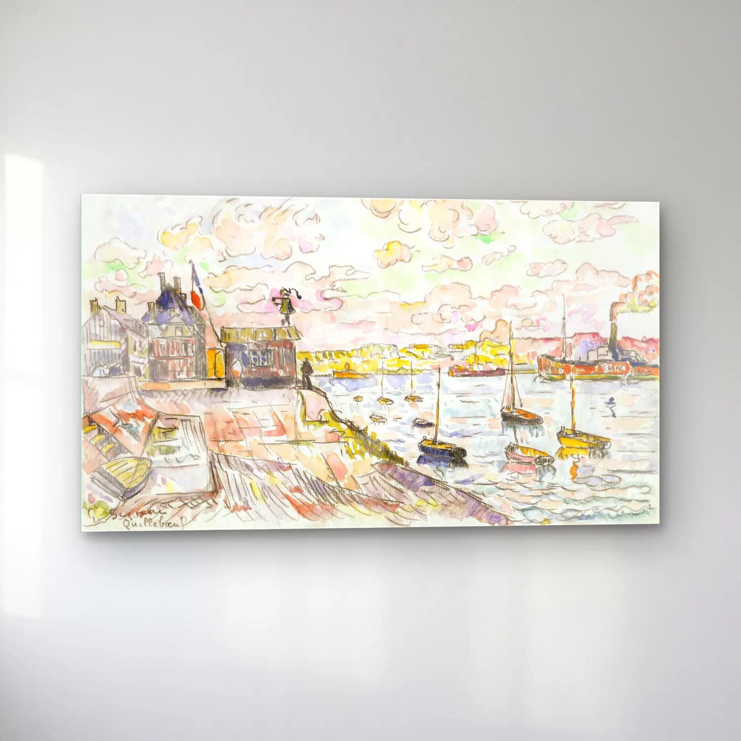 Paul Signac – Quilleboeuf cam tablo — sol açıdan görünüm
