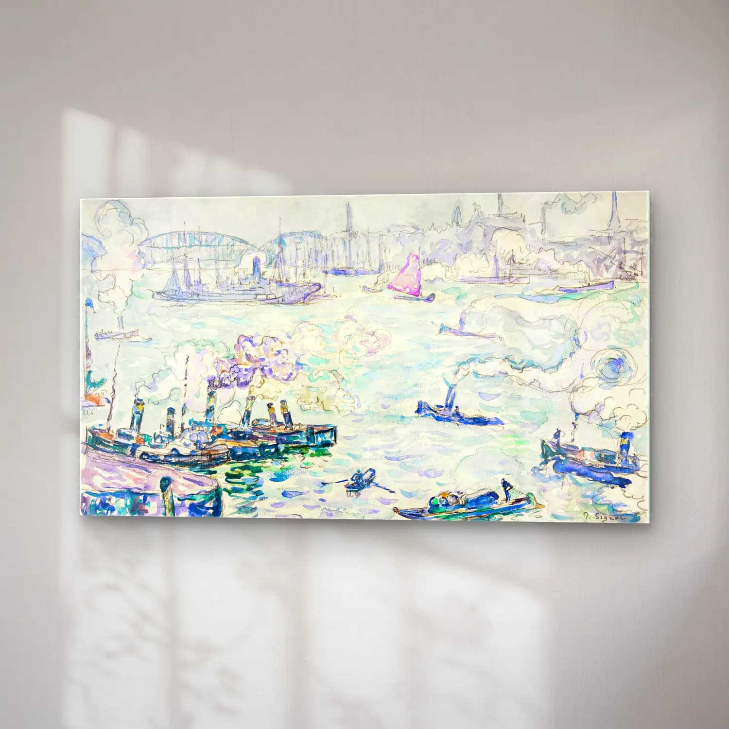 Paul Signac – Rotterdam cam tablo — sağ açıdan görünüm