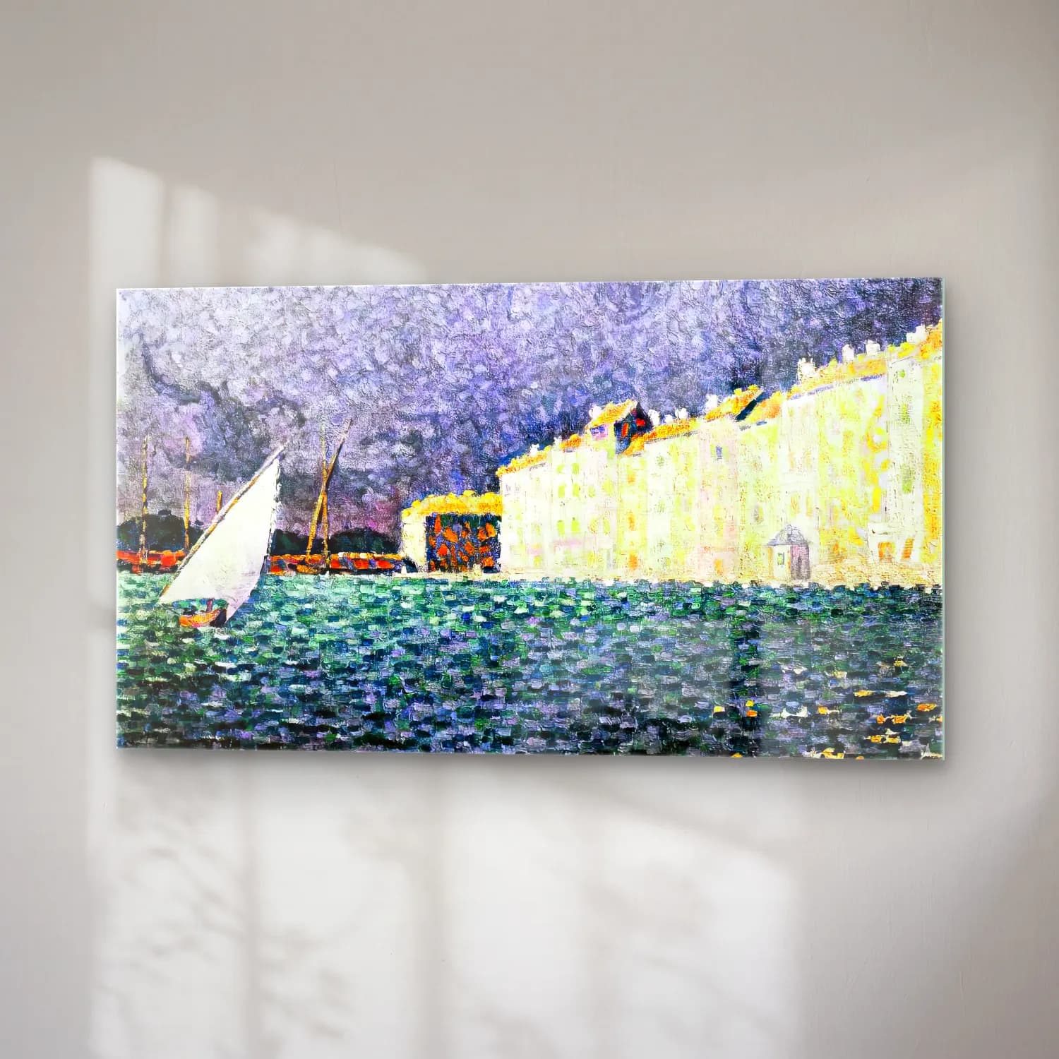 Paul Signac – Saint-Tropez, the Storm cam tablo — sağ açıdan görünüm