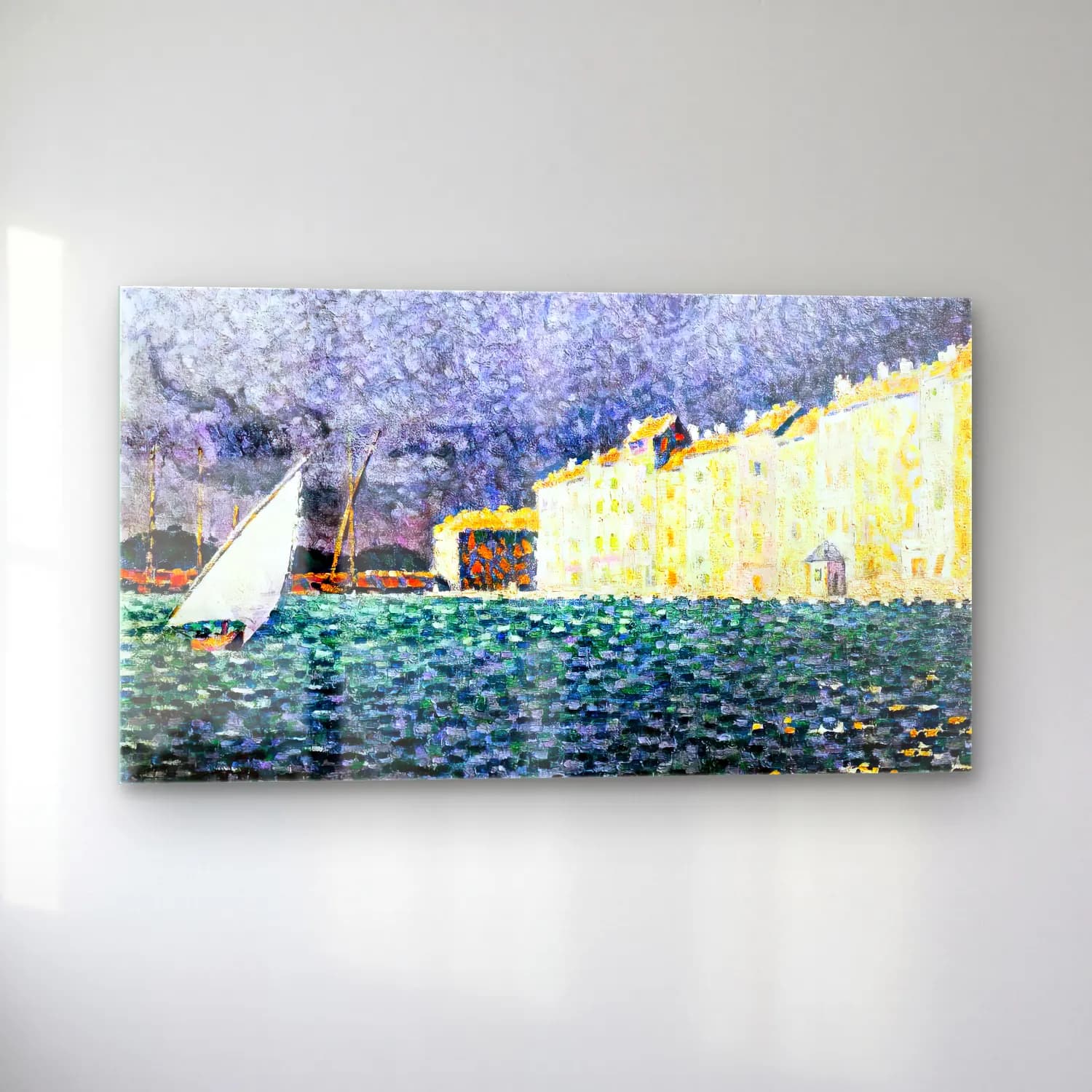 Paul Signac – Saint-Tropez, the Storm cam tablo — sol açıdan görünüm