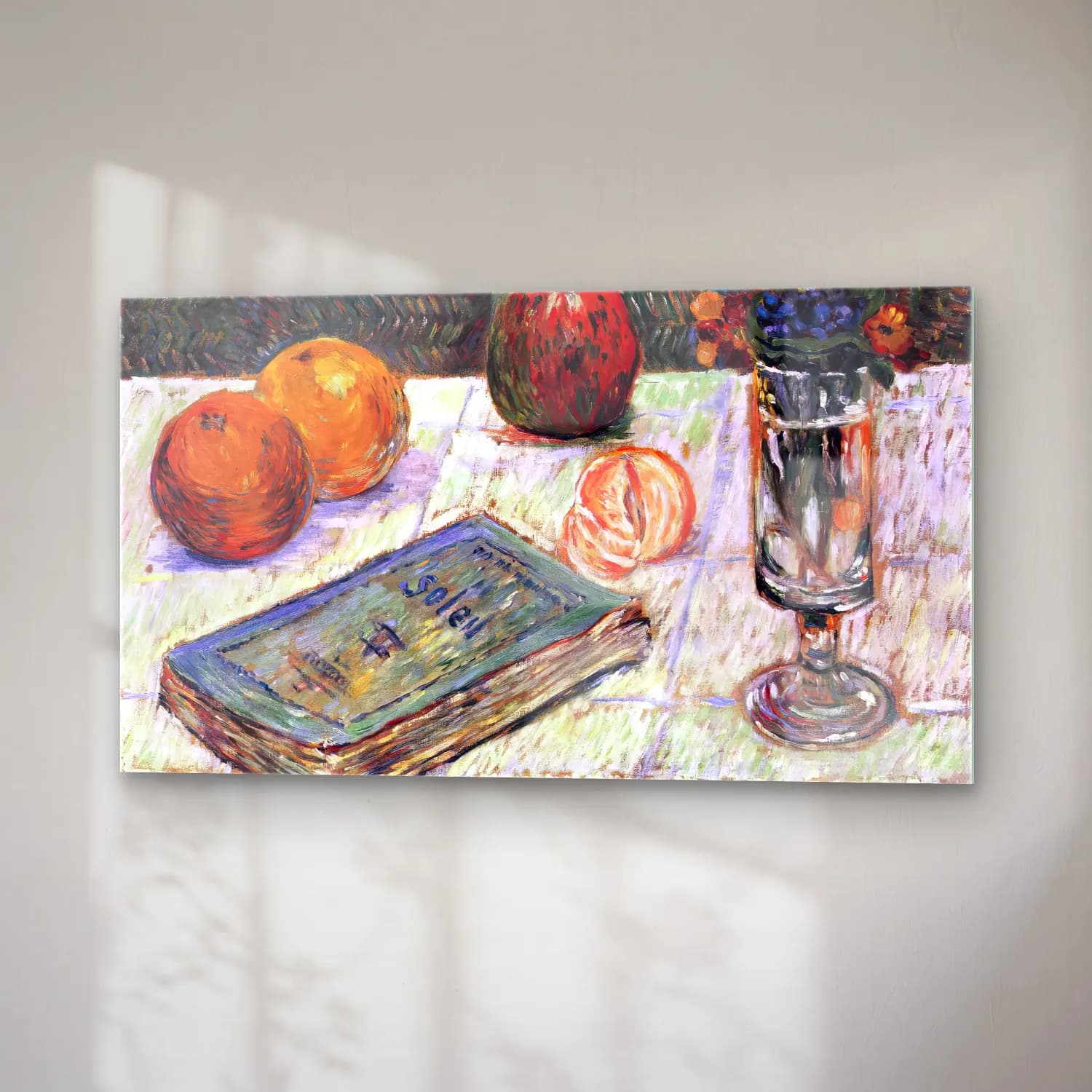 Paul Signac – Still-Life with a Book cam tablo — sağ açıdan görünüm