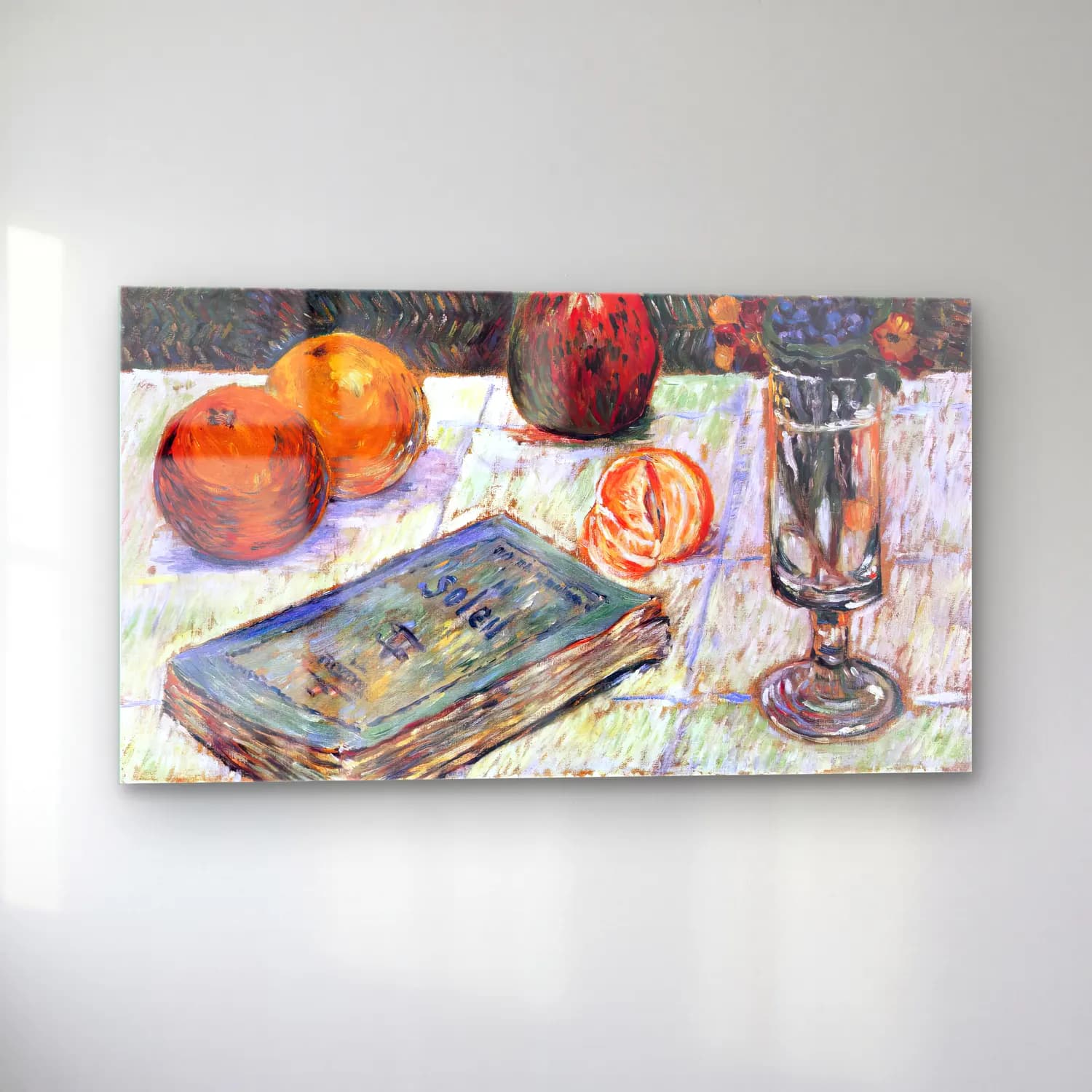 Paul Signac – Still-Life with a Book cam tablo — sol açıdan görünüm