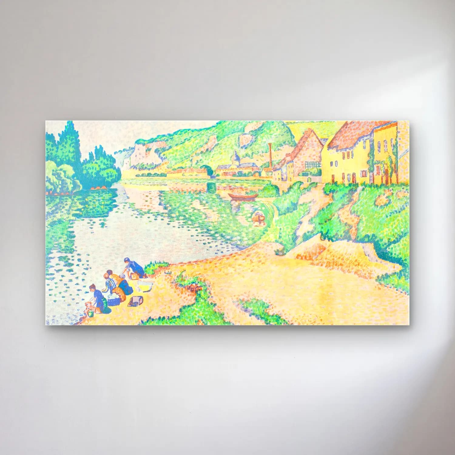 Paul Signac – The Andelys cam tablo — Paul Signac – The Andelys — empresyonist i̇talyan sahili