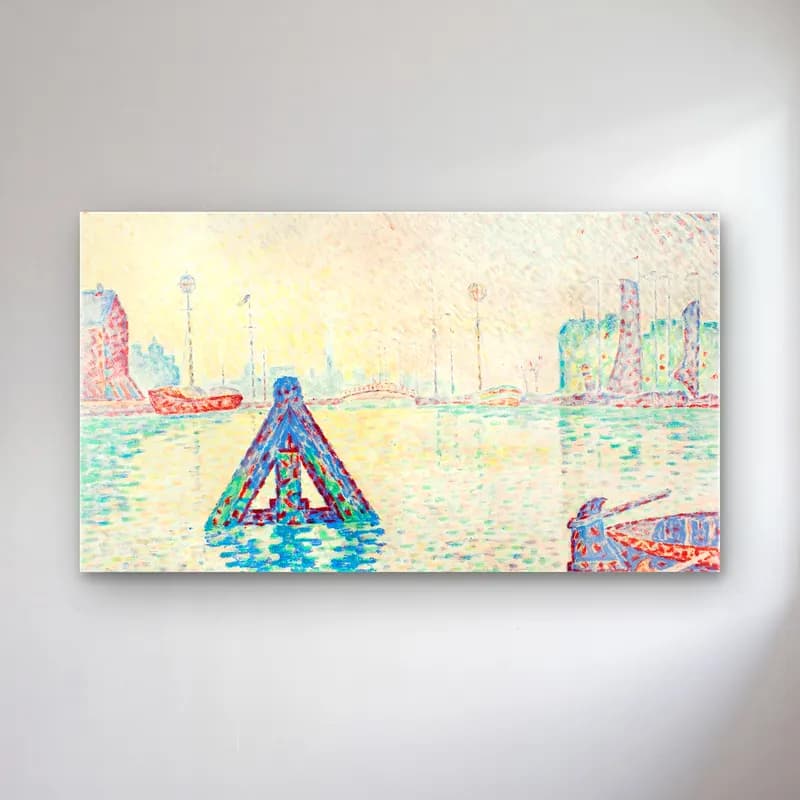 Paul Signac – The Buoy cam tablo — Paul Signac – The Buoy — empresyonist liman ve tekneler