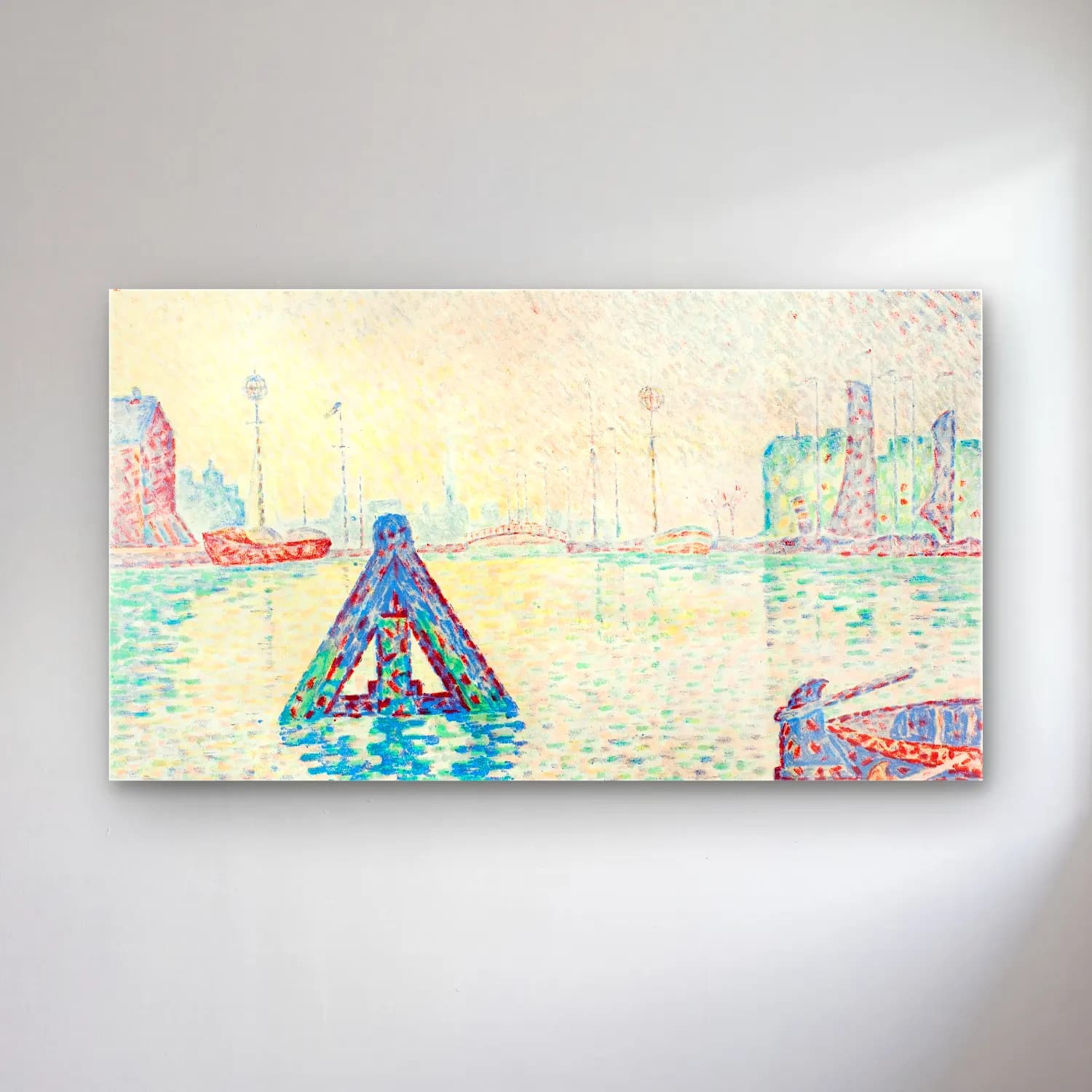 Paul Signac – The Buoy cam tablo — Paul Signac – The Buoy — empresyonist liman ve tekneler