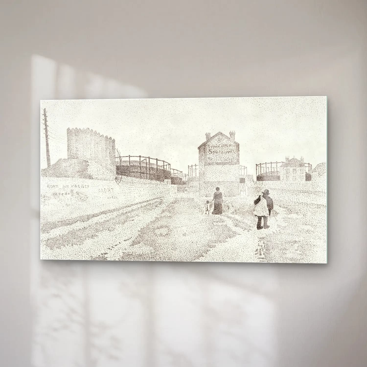Paul Signac – The Gas Tanks at Clichy cam tablo — sağ açıdan görünüm