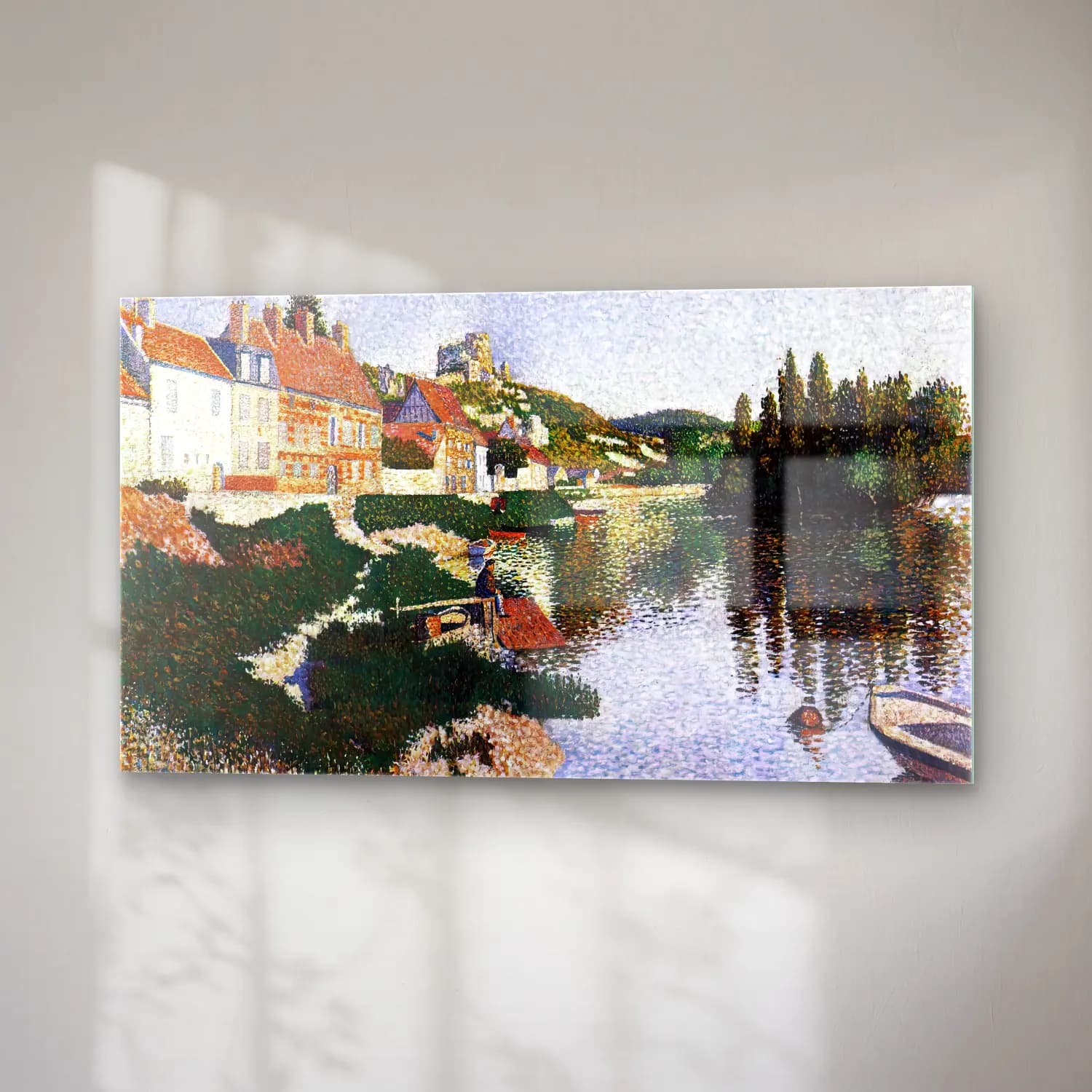 Paul Signac – The River Bank, Petit-Andely cam tablo — sağ açıdan görünüm
