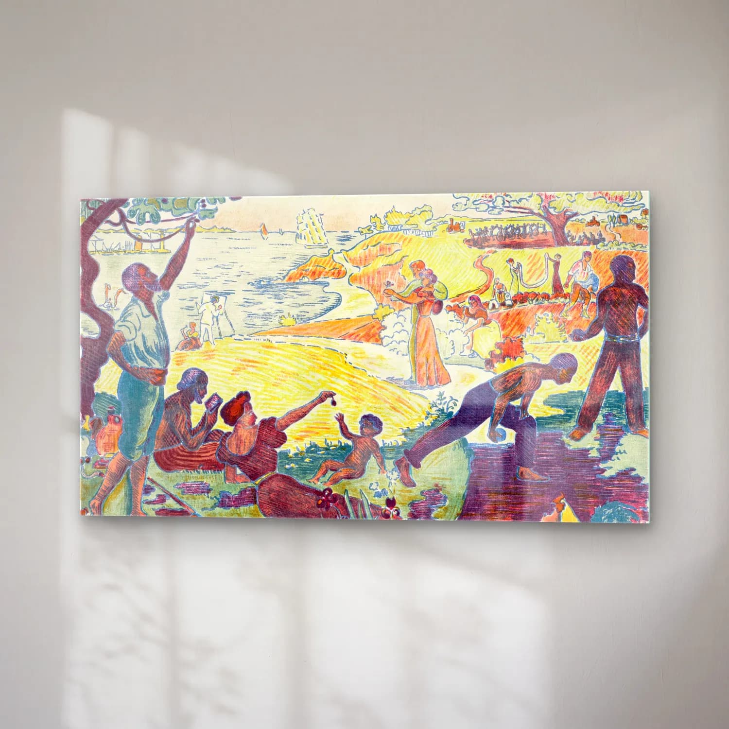 Paul Signac – Time of Harmony cam tablo — sağ açıdan görünüm