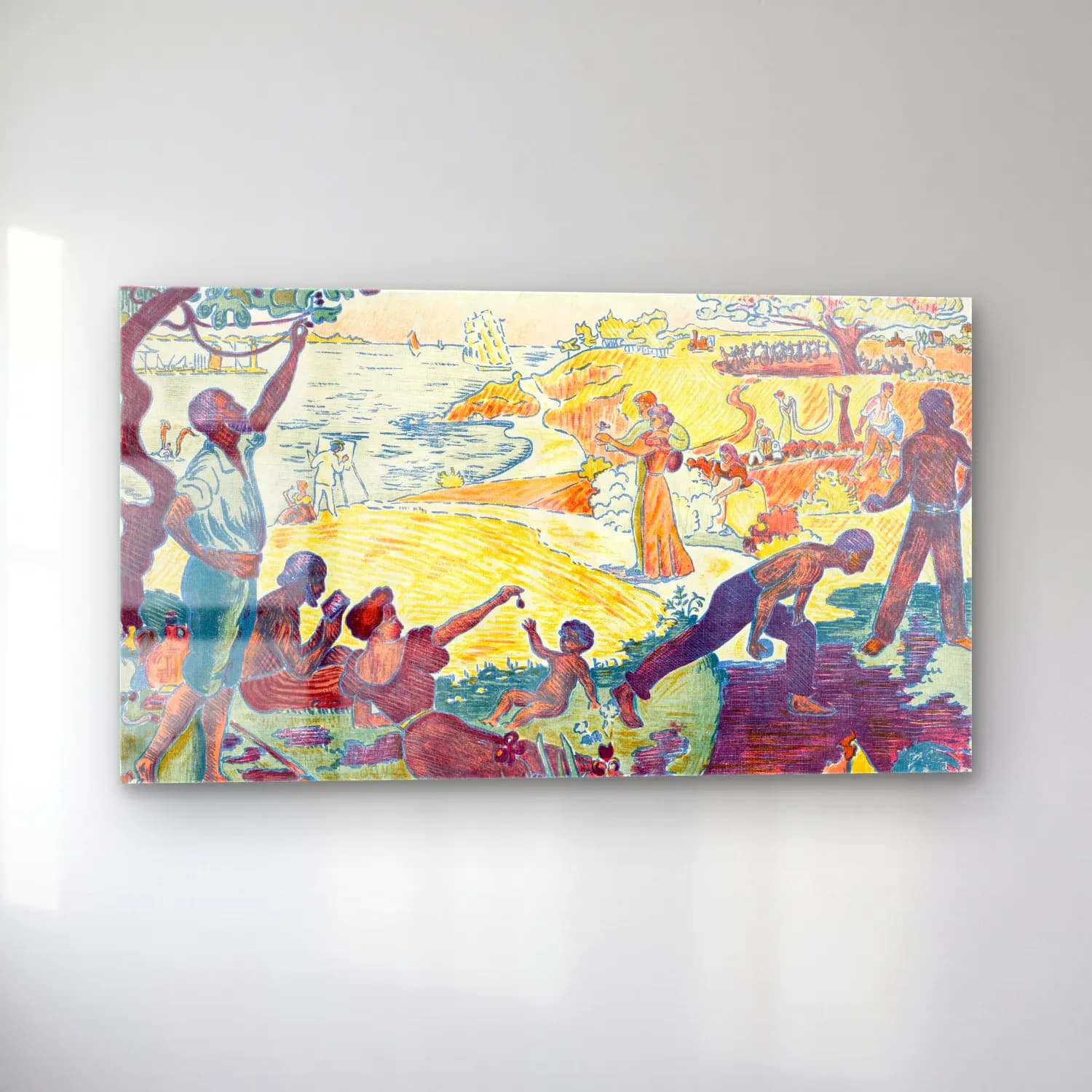 Paul Signac – Time of Harmony cam tablo — sol açıdan görünüm