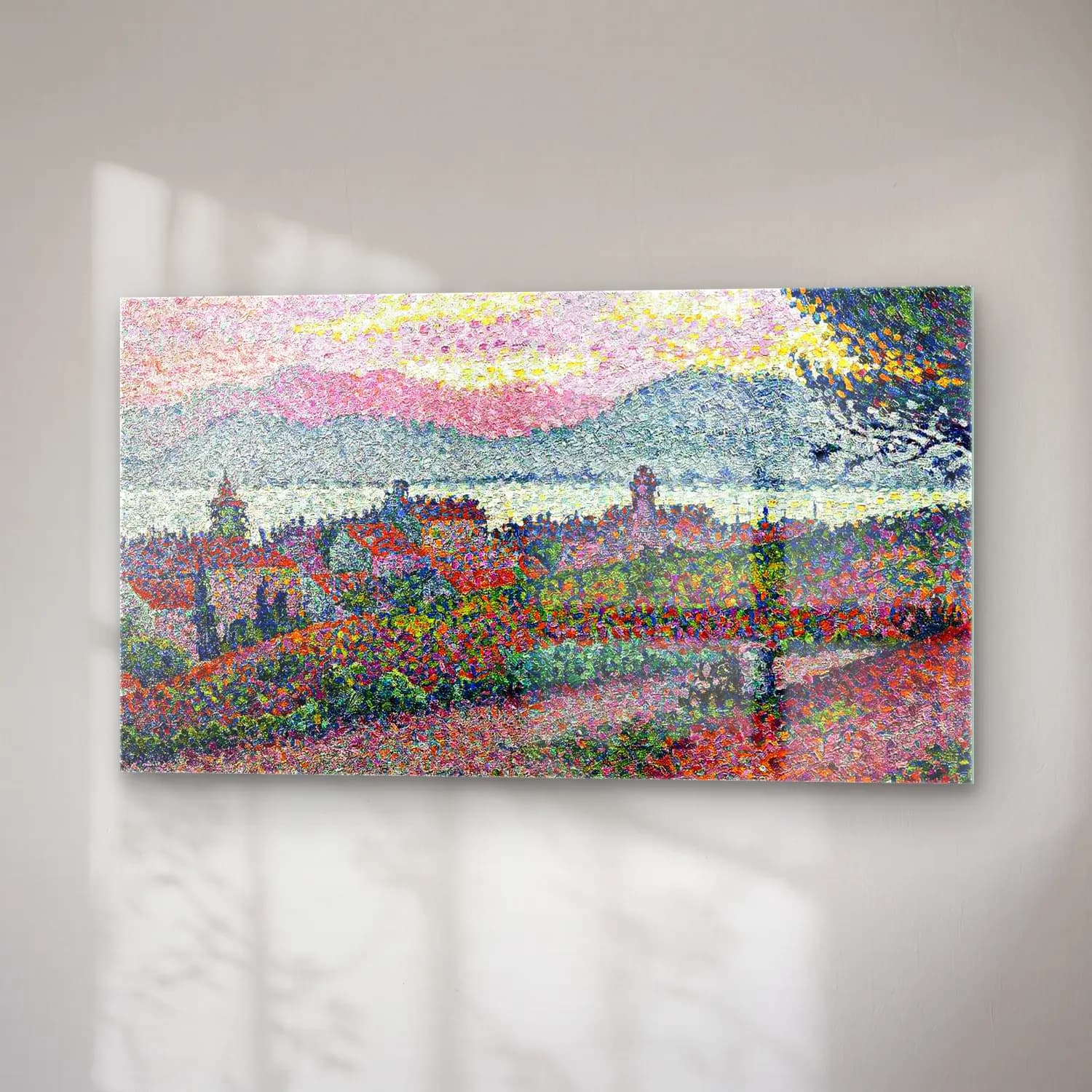 Paul Signac – View of Saint-Tropez (detail) cam tablo — sağ açıdan görünüm