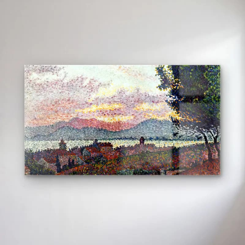 Paul Signac – View of Saint-Tropez cam tablo — Paul Signac – View of Saint-Tropez — empresyonist i̇talyan sahili