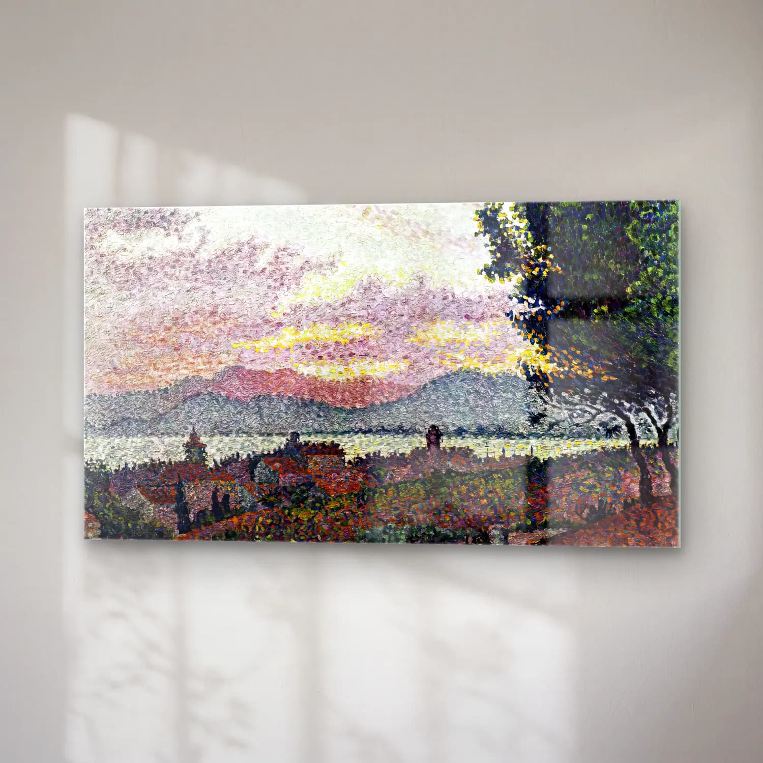Paul Signac – View of Saint-Tropez cam tablo — sağ açıdan görünüm