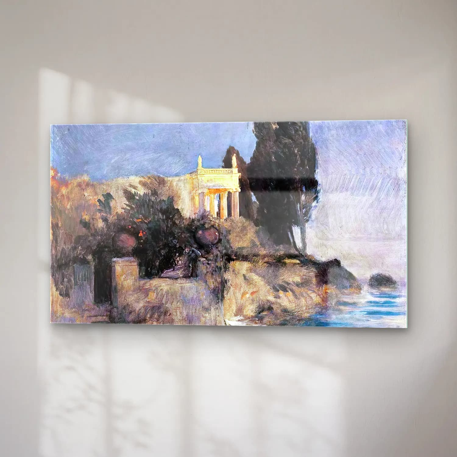 Arnold Böcklin – Villa by the Sea cam tablo — sağ açıdan görünüm