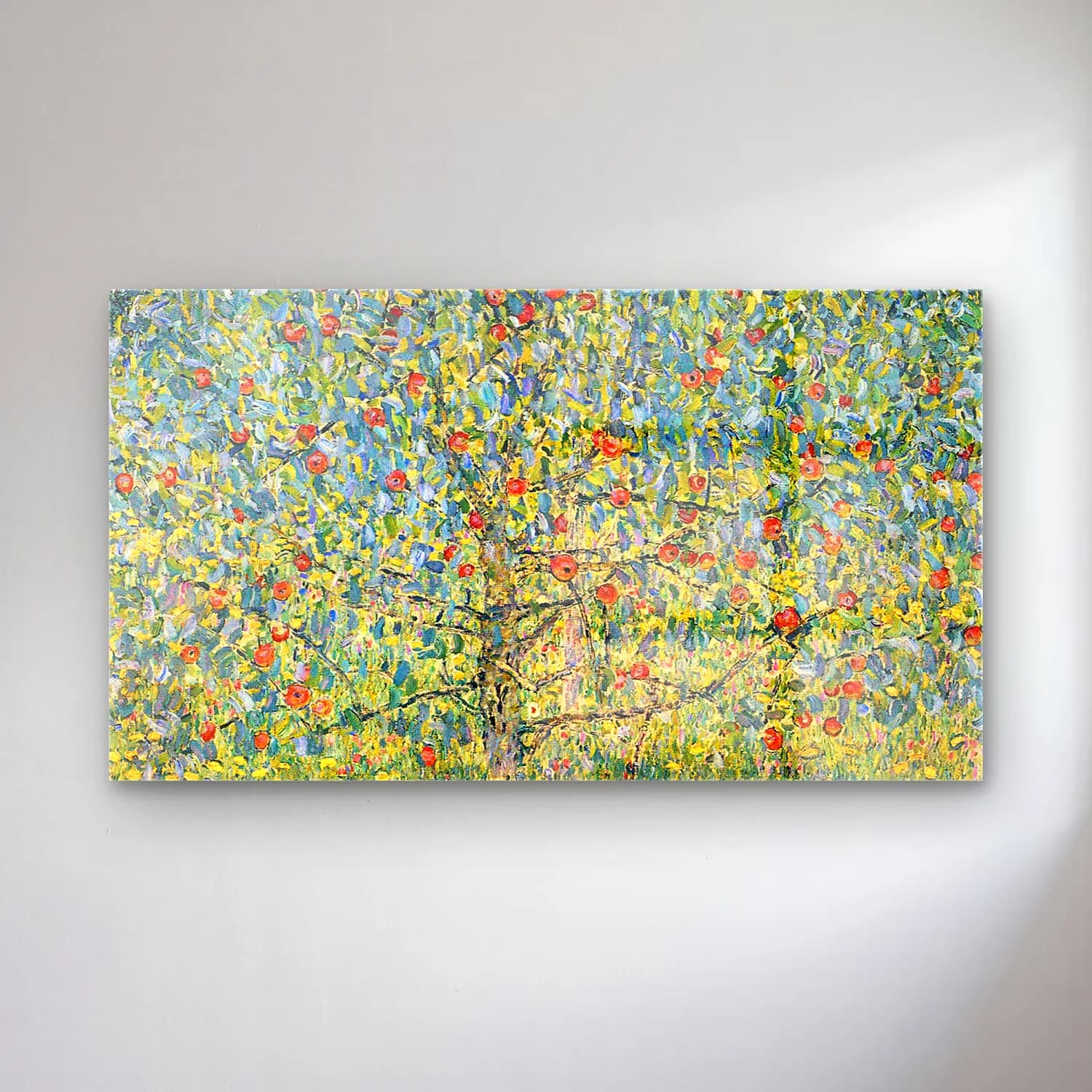 Gustav Klimt – Apple Tree cam tablo — Gustav Klimt – Apple Tree — empresyonist armut ve elmalar