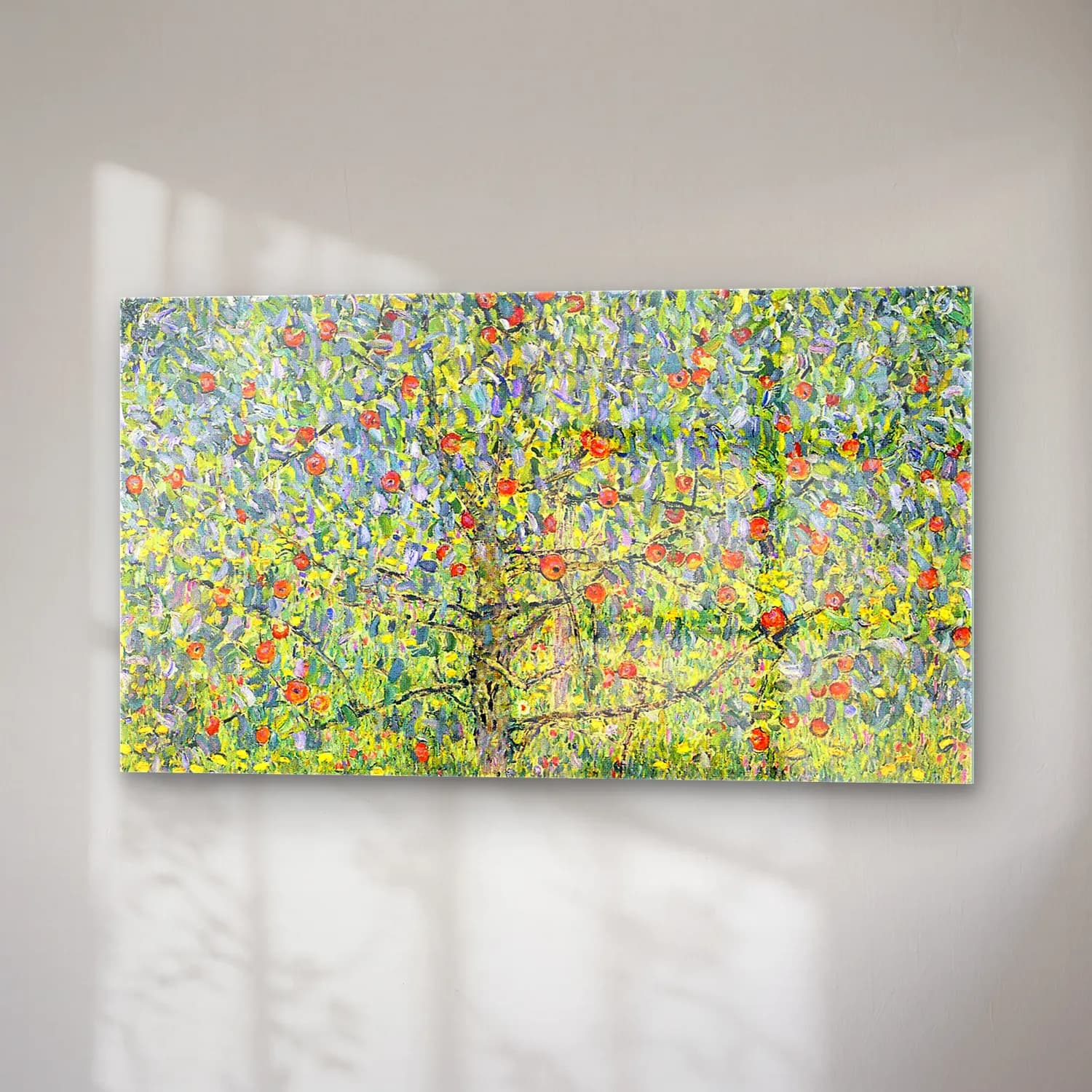 Gustav Klimt – Apple Tree cam tablo — sağ açıdan görünüm
