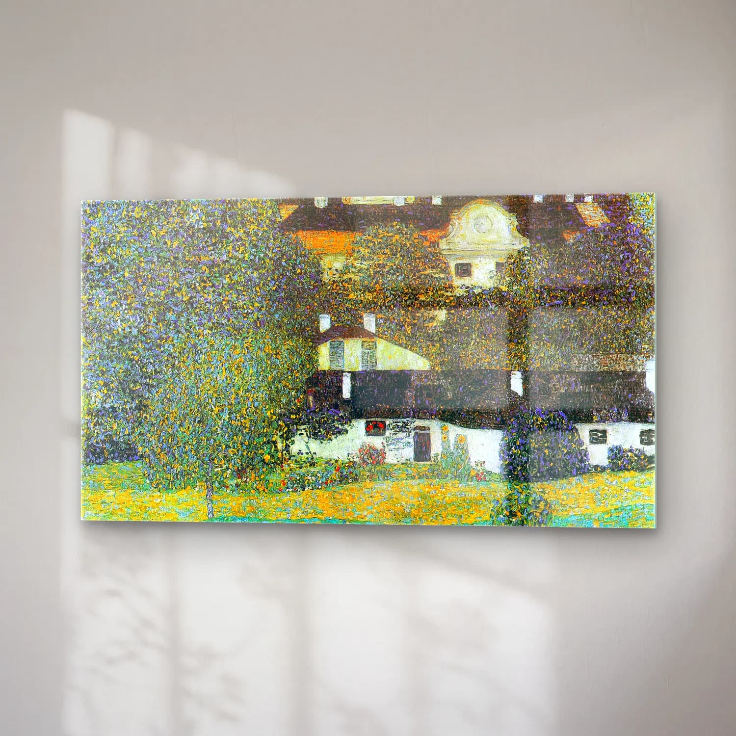 Gustav Klimt – Castle Chamber at Attersee II cam tablo — sağ açıdan görünüm
