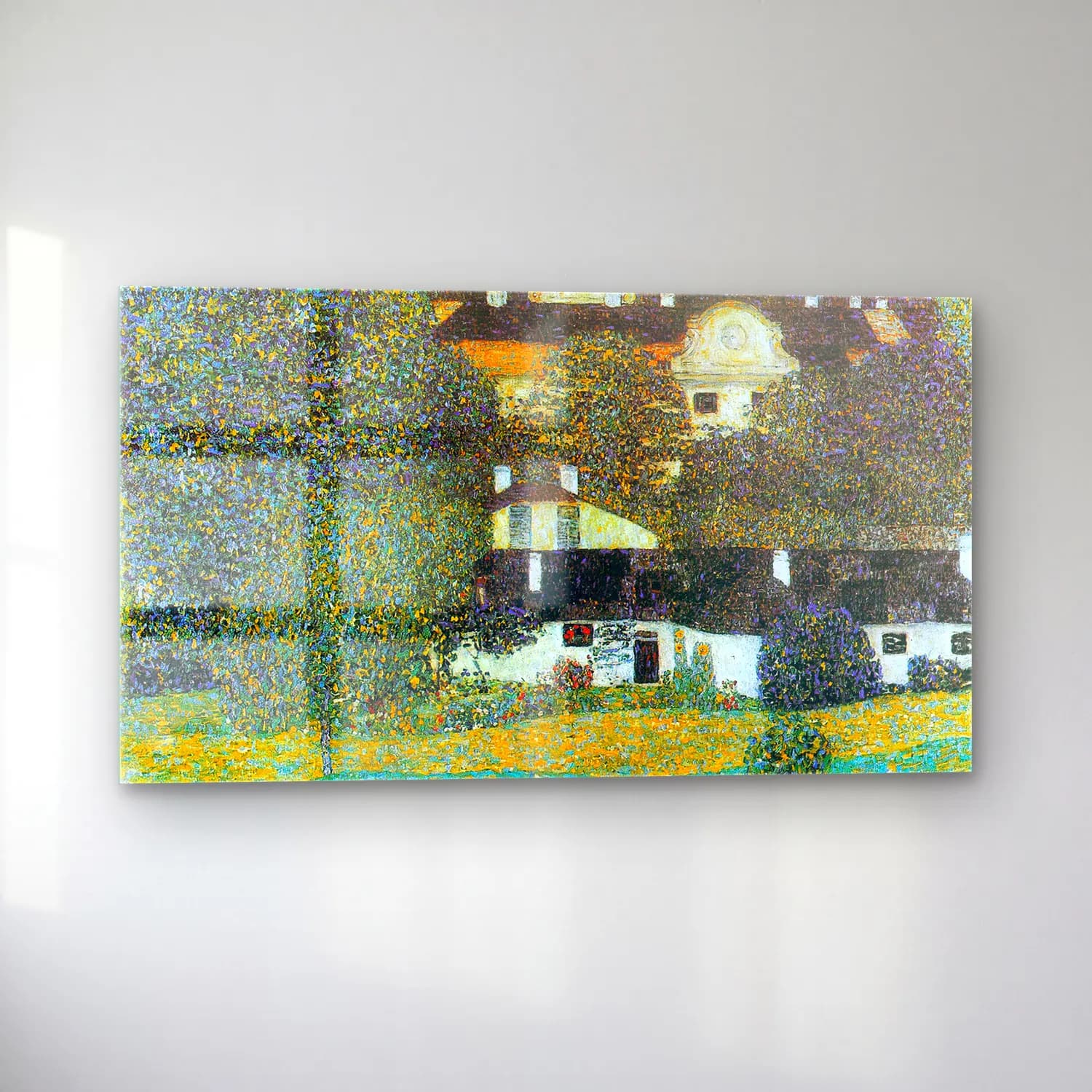 Gustav Klimt – Castle Chamber at Attersee II cam tablo — sol açıdan görünüm