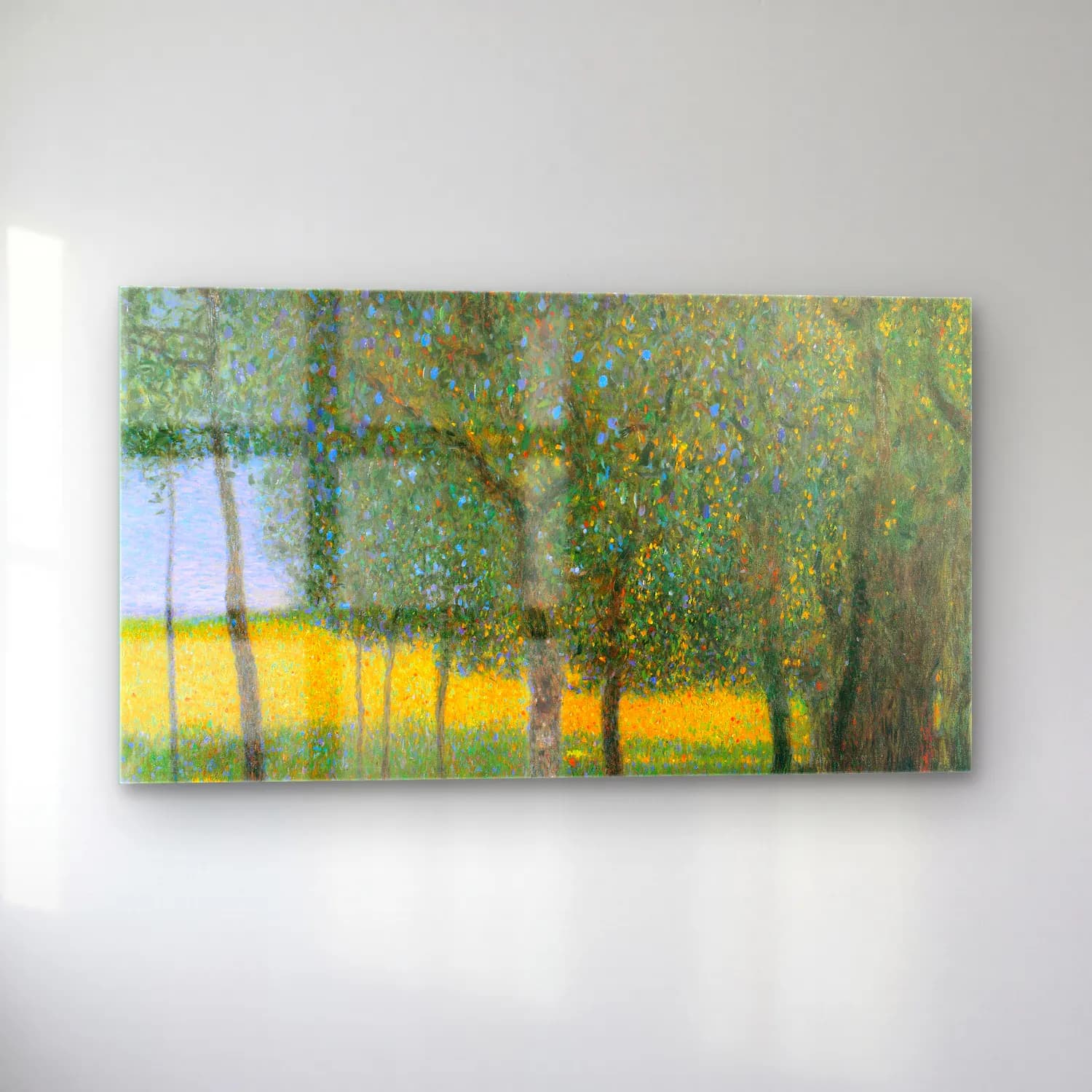 Gustav Klimt – Fruit Trees cam tablo — sol açıdan görünüm