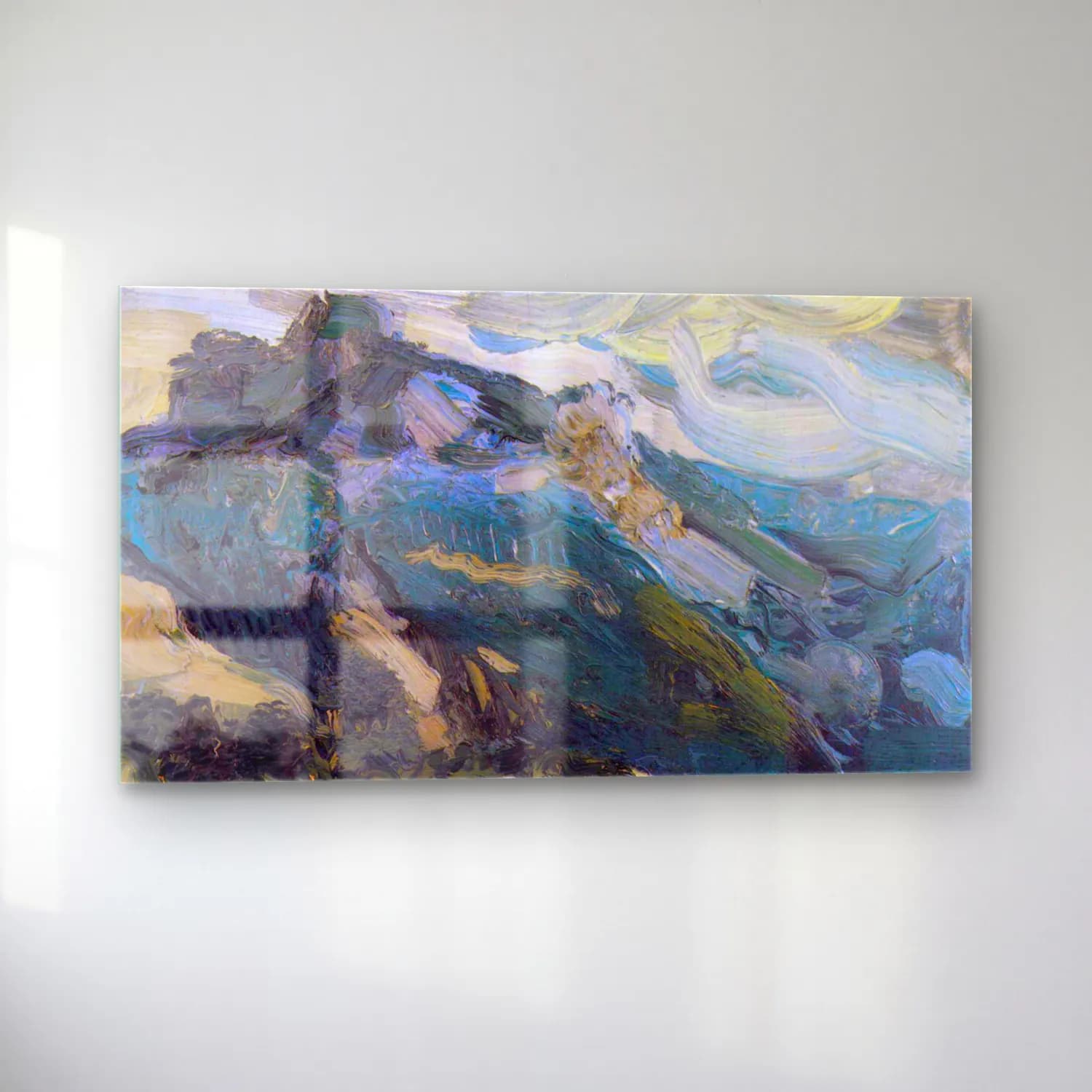 Gustav Klimt – Lake Traunsee with mountains cam tablo — sol açıdan görünüm