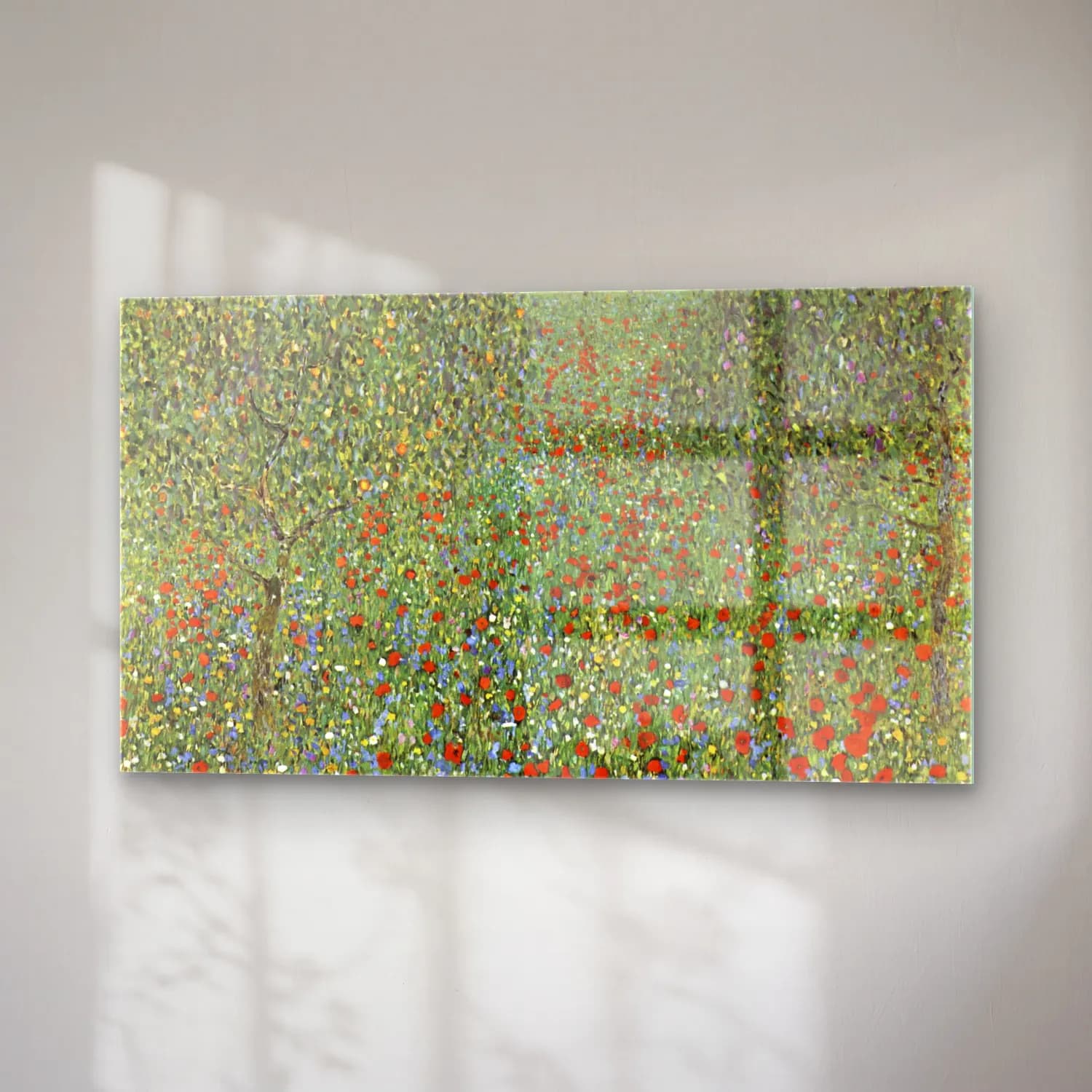 Gustav Klimt – Mohnfeld cam tablo — sağ açıdan görünüm