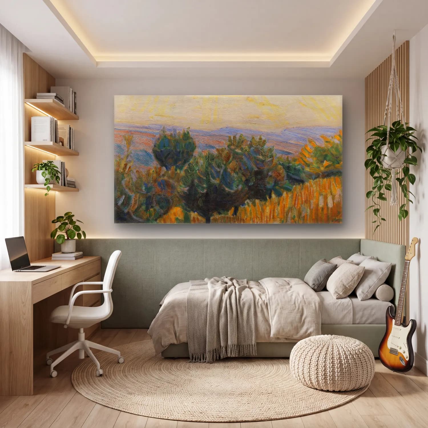 Niels Larsen Stevns – The vignette towards the light cam tablo — genç odasında