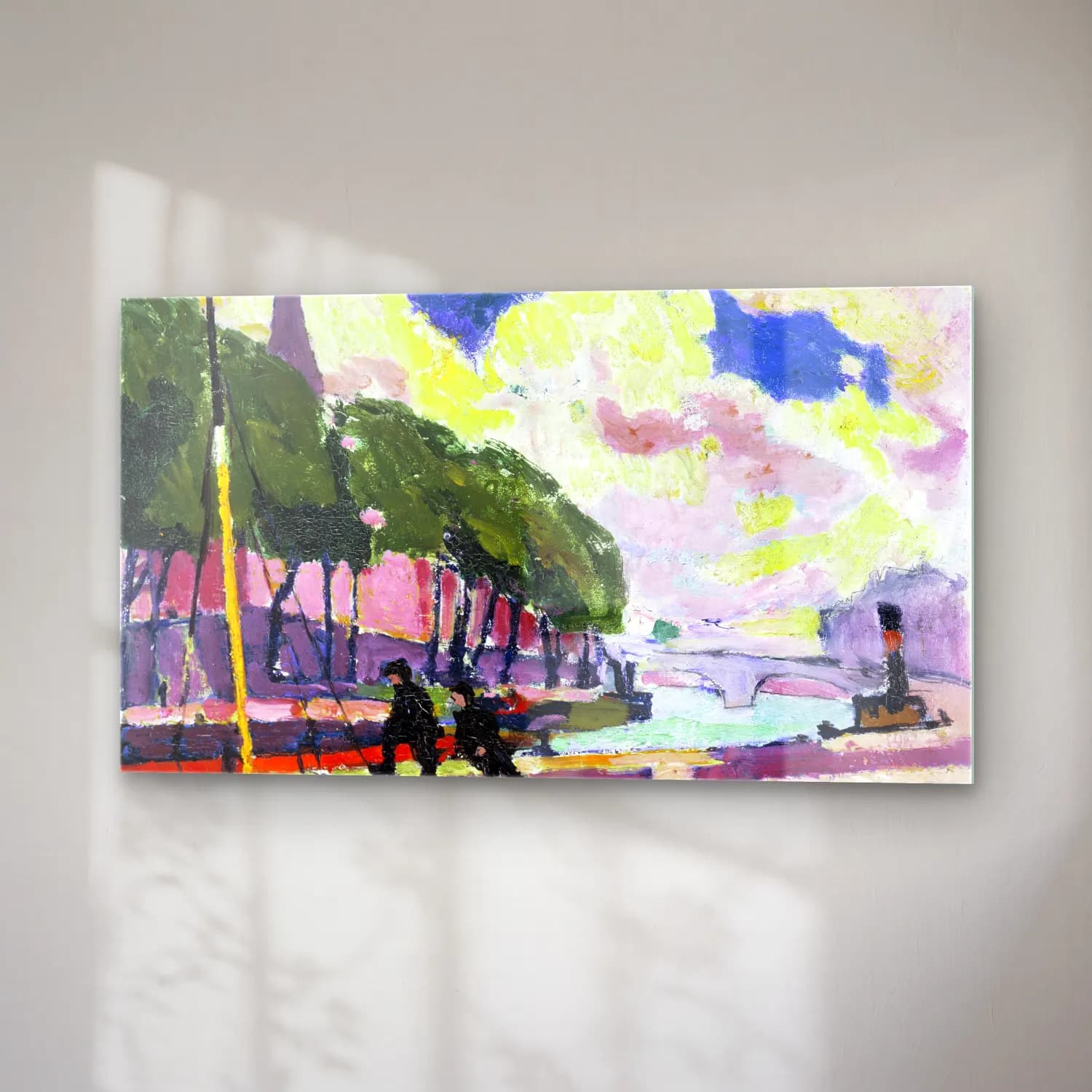 Henry Lyman Saÿen – Cutting Board On The Banks cam tablo — sağ açıdan görünüm