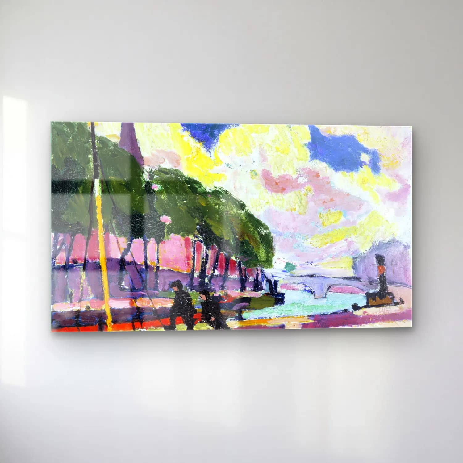 Henry Lyman Saÿen – Cutting Board On The Banks cam tablo — sol açıdan görünüm