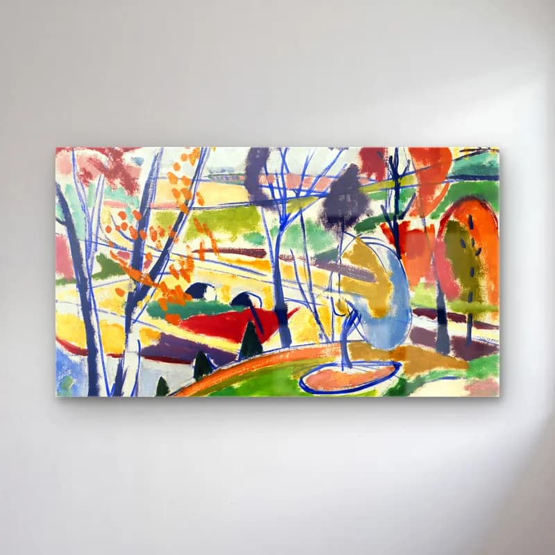 Henry Lyman Saÿen – Décor Plat cam tablo — Henry Lyman Saÿen – Décor Plat — modern soyut soyut manzara
