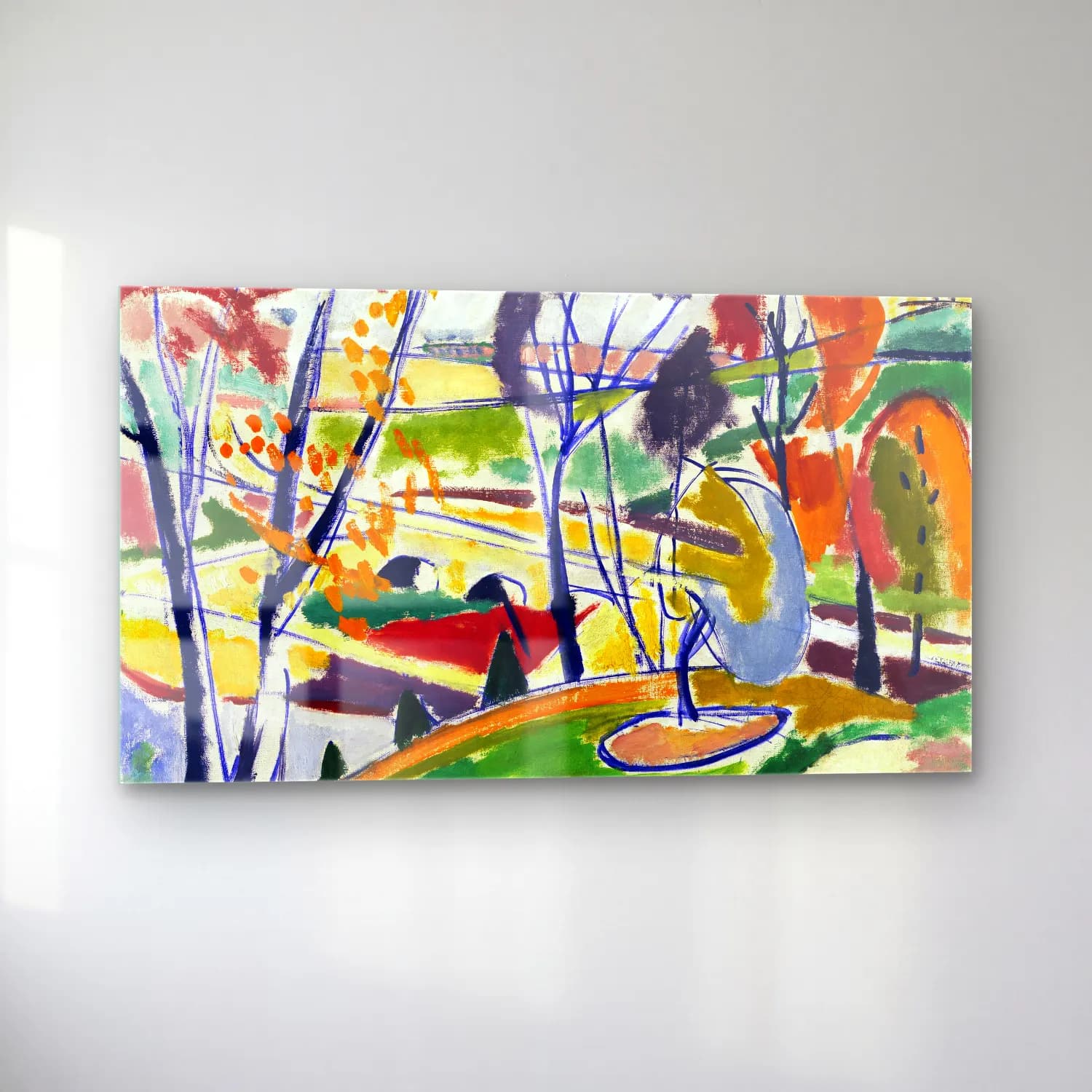 Henry Lyman Saÿen – Décor Plat cam tablo — sol açıdan görünüm