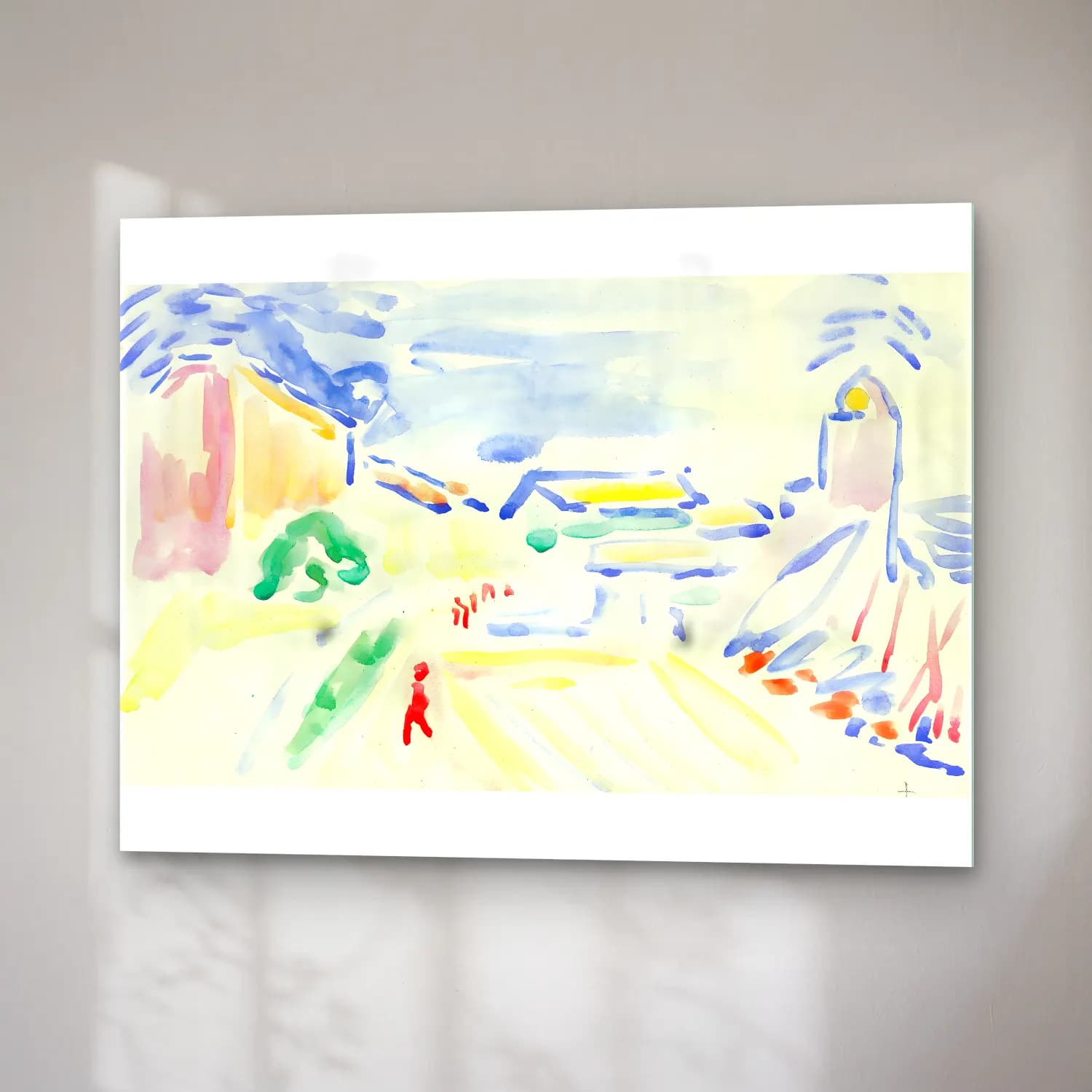 Henri Matisse – Paysage de Collioure cam tablo — sağ açıdan görünüm