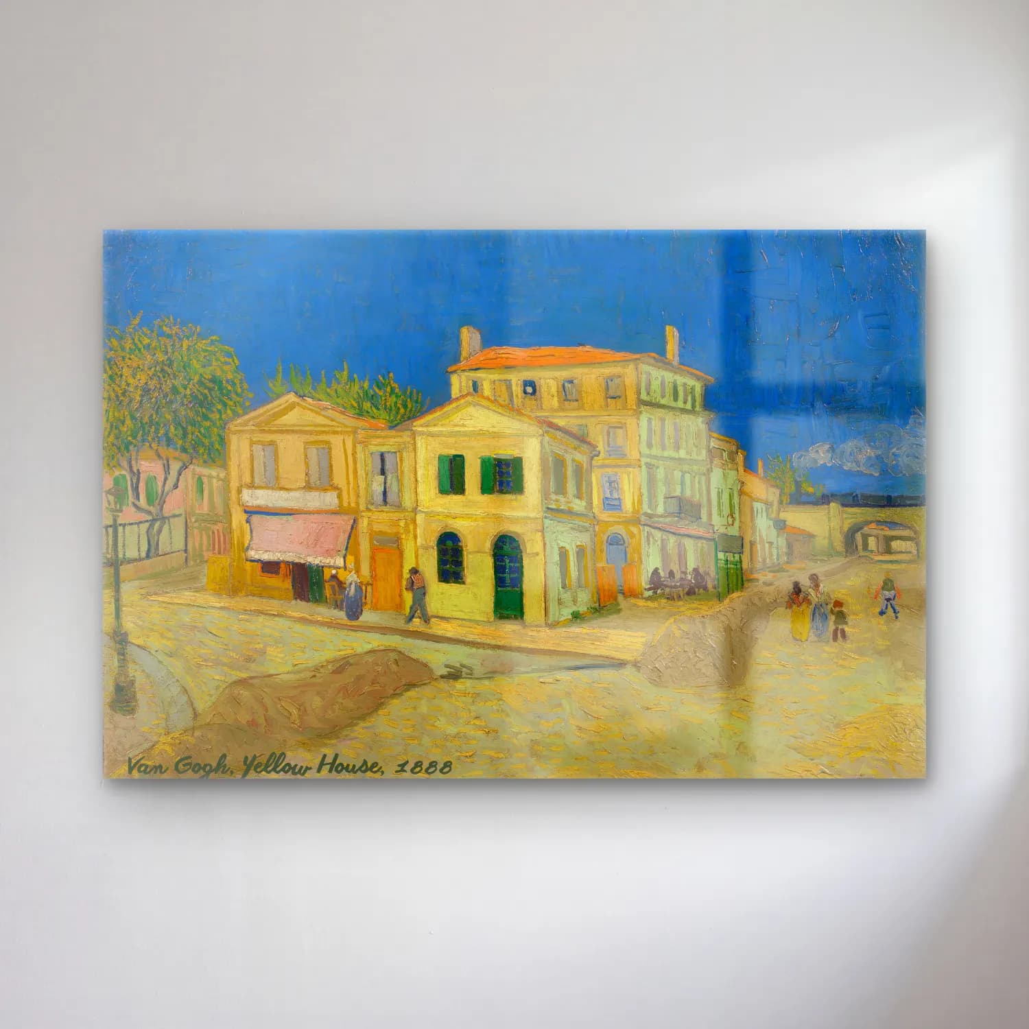 Empresyonist Köy Sokağı No. 18 cam tablo — Empresyonist Köy Sokağı No. 18 — empresyonist köy sokağı