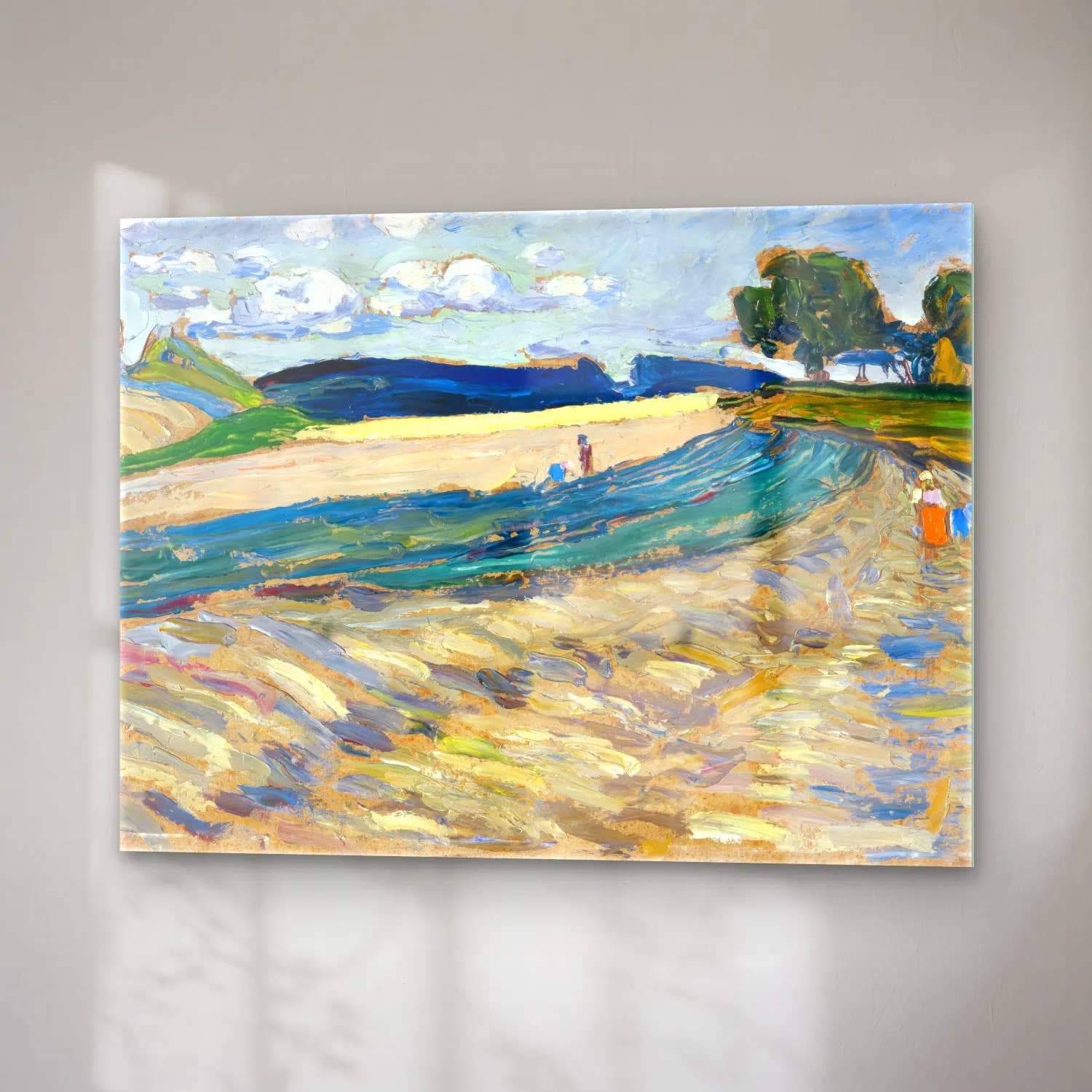 Wassily Kandinsky – Landscape with a yellow field cam tablo — sağ açıdan görünüm
