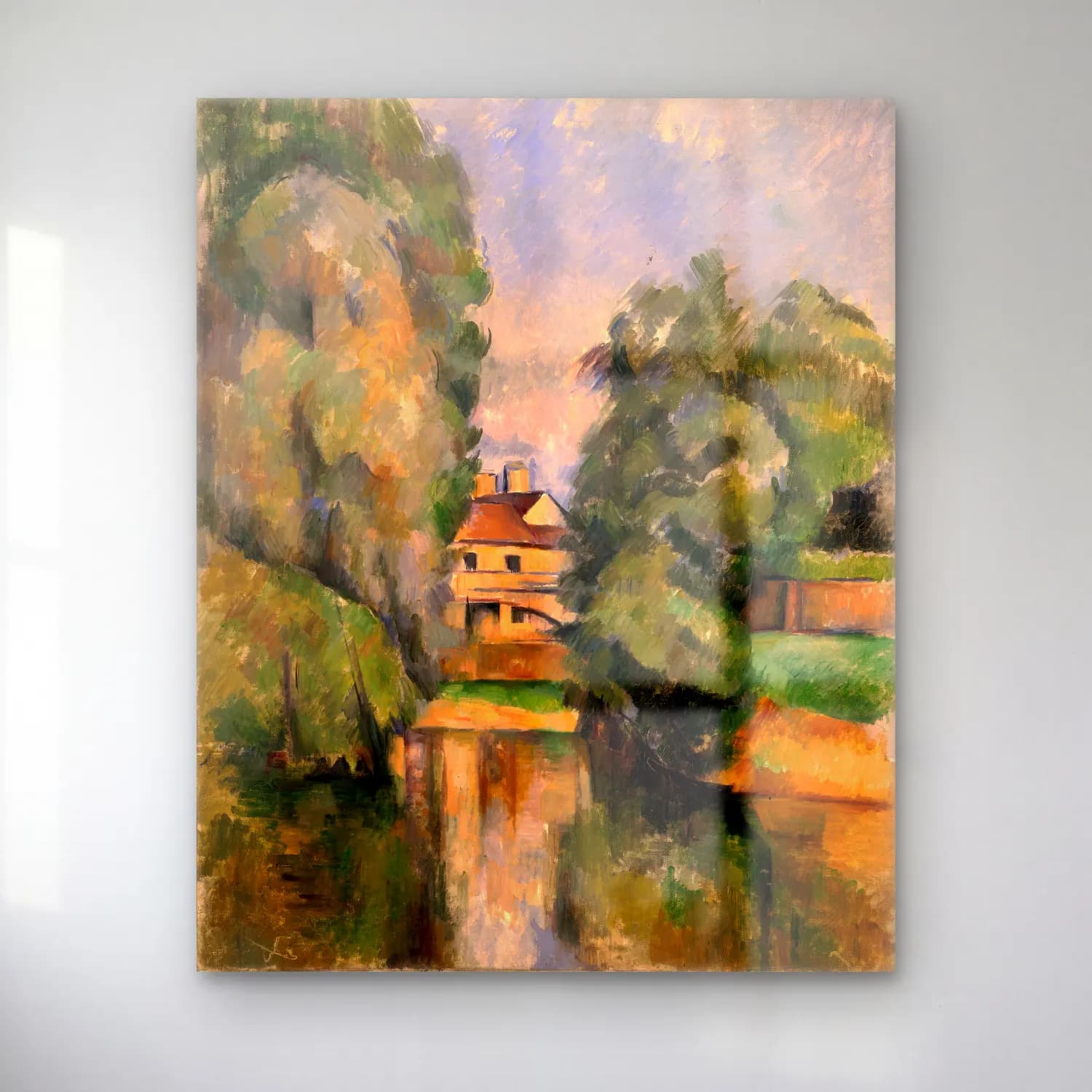 Empresyonist Kırda Nehir No. 34 cam tablo — Empresyonist Kırda Nehir No. 34 — empresyonist kırda nehir