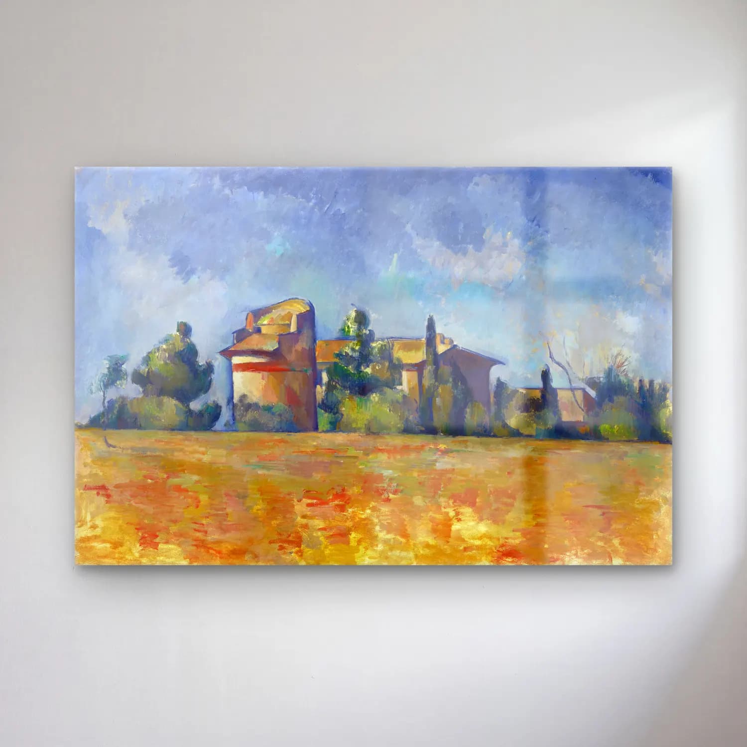 Empresyonist Kır Evi No. 25 cam tablo — Empresyonist Kır Evi No. 25 — empresyonist kır evi