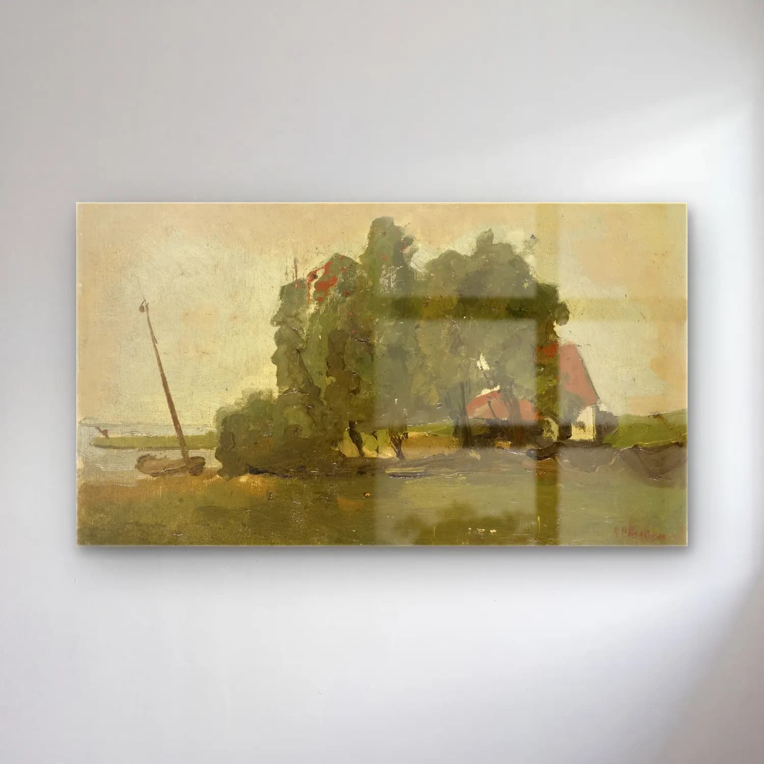 Empresyonist Kır Evi No. 31 cam tablo — Empresyonist Kır Evi No. 31 — empresyonist kır evi