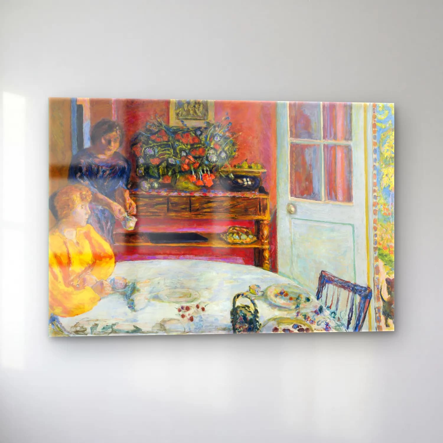 Pierre Bonnard – The Dining Room, Vernonnet cam tablo — sol açıdan görünüm