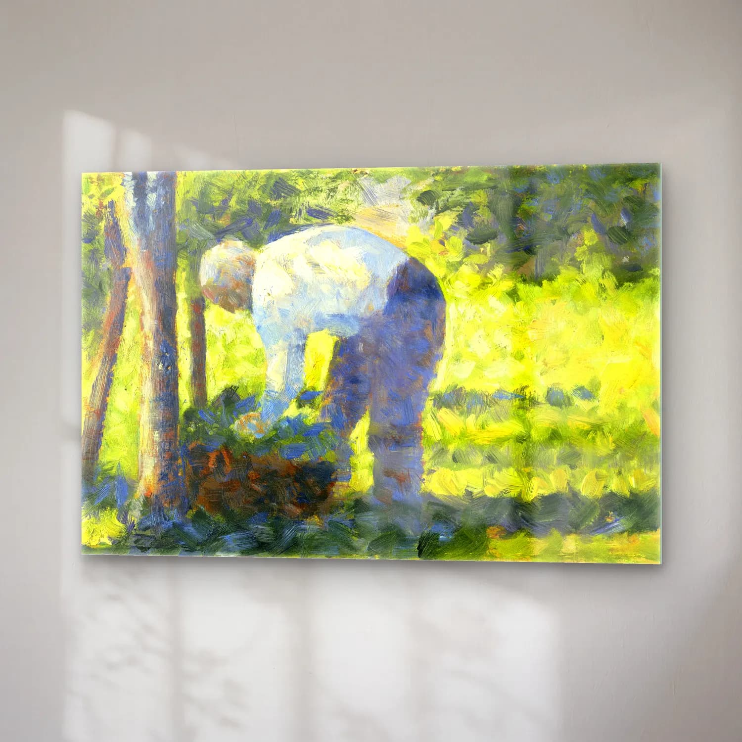 Georges Seurat – The Gardener (ca. 1882–1883) cam tablo — sağ açıdan görünüm