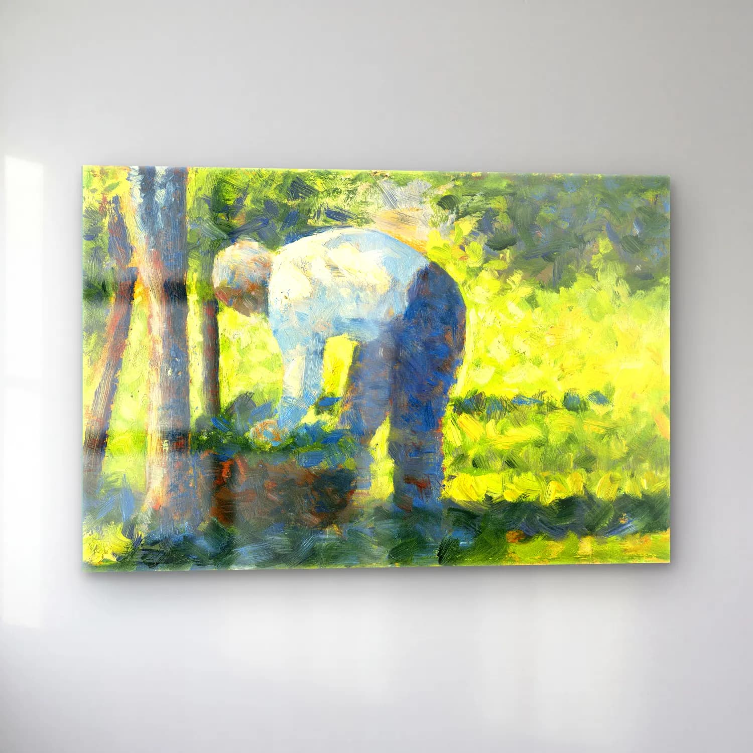 Georges Seurat – The Gardener (ca. 1882–1883) cam tablo — sol açıdan görünüm