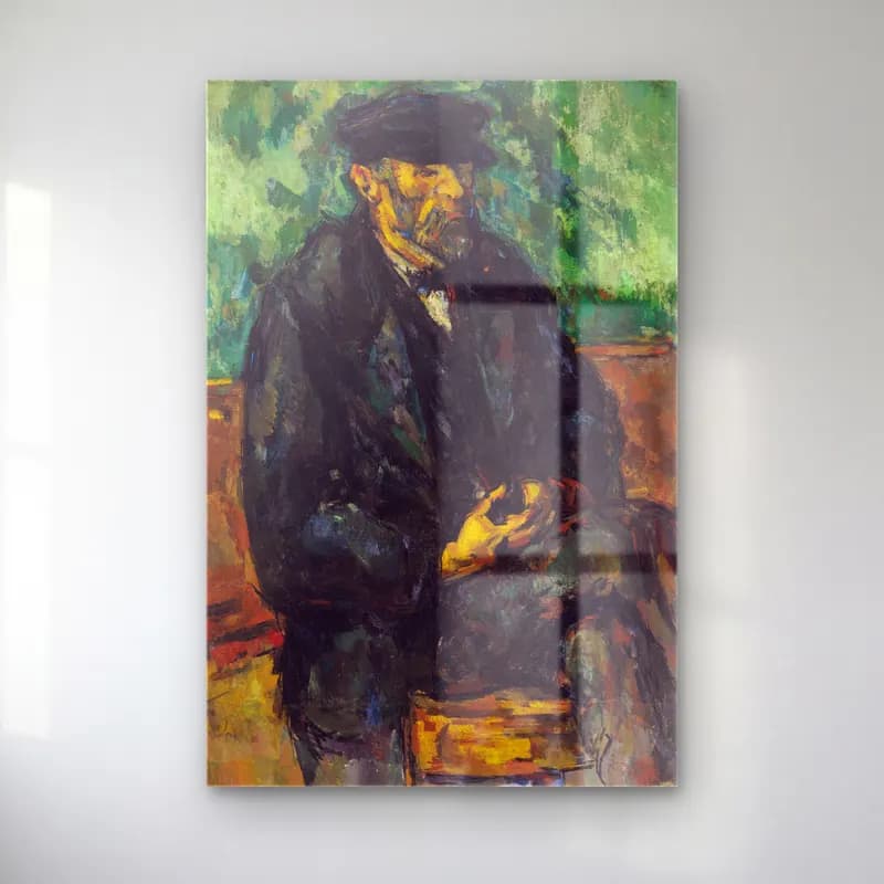 Empresyonist Erkek Portresi No. 18 cam tablo — Empresyonist Erkek Portresi No. 18 — empresyonist erkek portresi