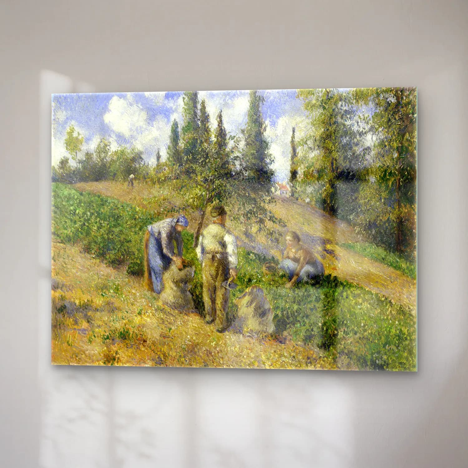 Camille Pissarro – The Harvest, Pontoise cam tablo — sağ açıdan görünüm