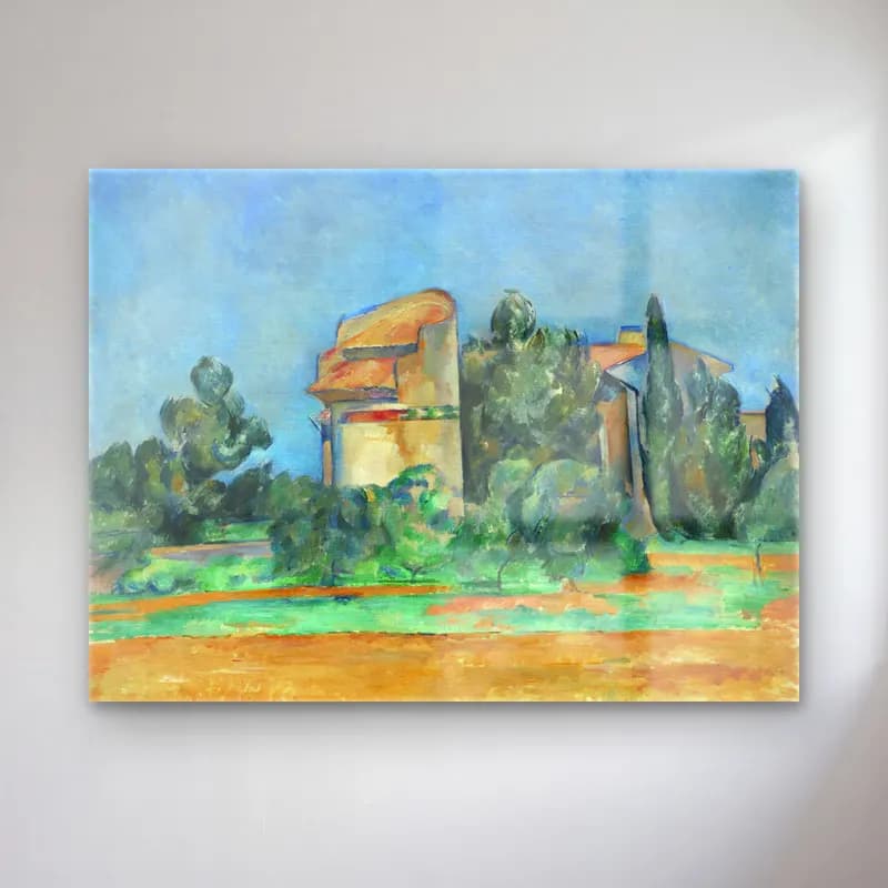 Empresyonist Katedral – Mavi Tonlar cam tablo — Empresyonist Katedral – Mavi Tonlar — empresyonist katedral
