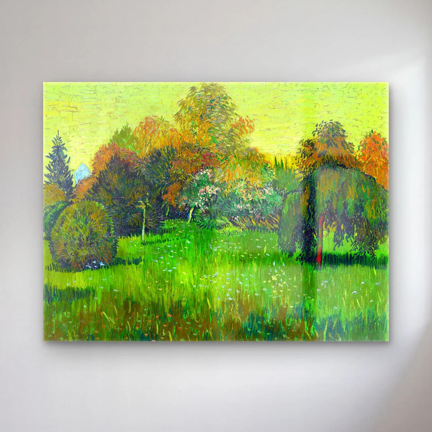 Vincent Van Gogh – The Poet s Garden cam tablo — Vincent Van Gogh – The Poet s Garden — empresyonist çiçek bahçesi
