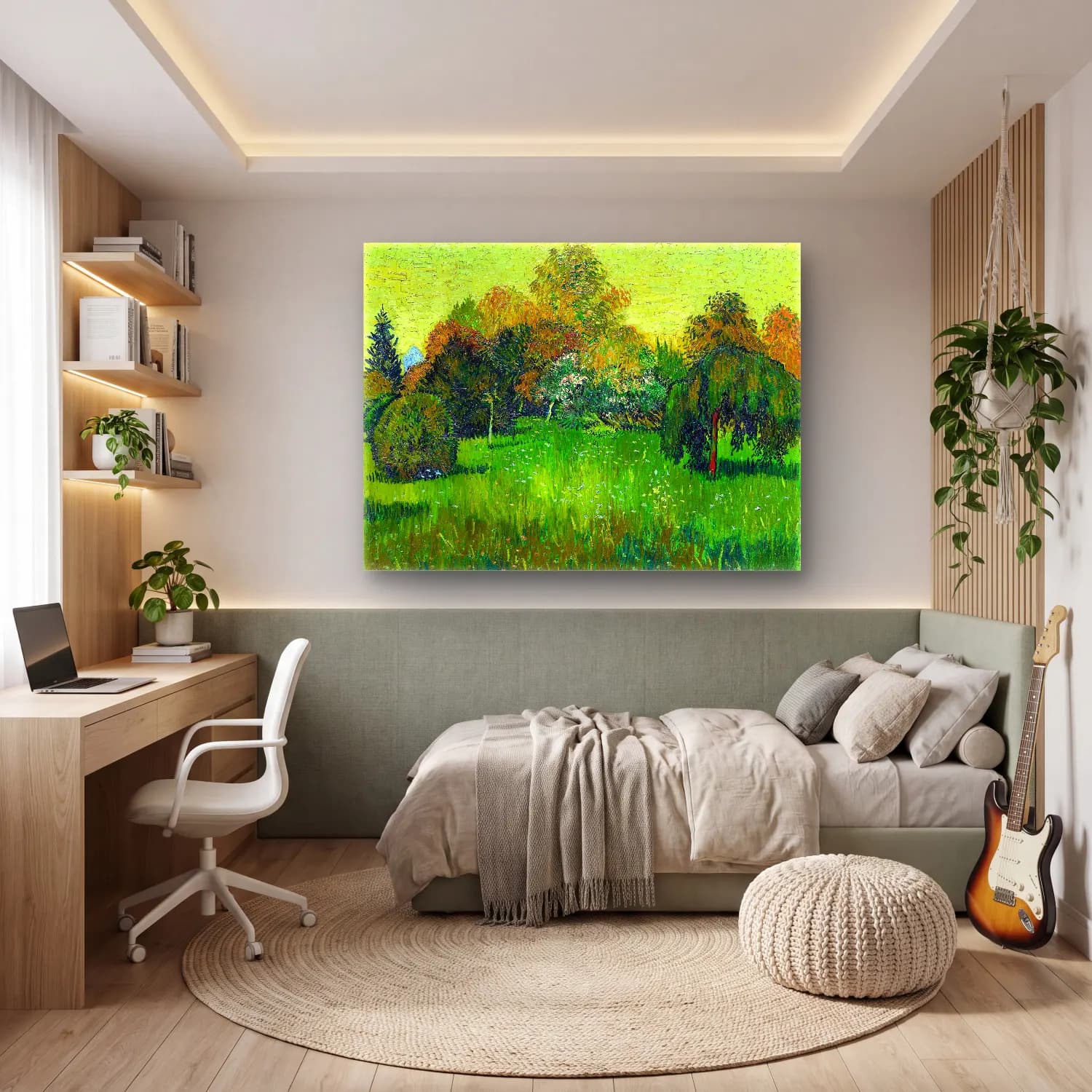 Vincent Van Gogh – The Poet s Garden cam tablo — genç odasında