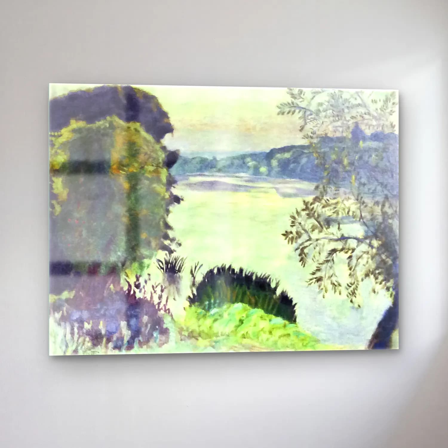 Pierre Bonnard – The Seine at Vernon cam tablo — sol açıdan görünüm